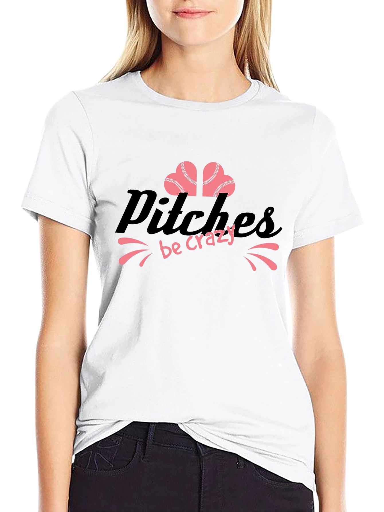Pitches Be Crazy Black Graphic Tee