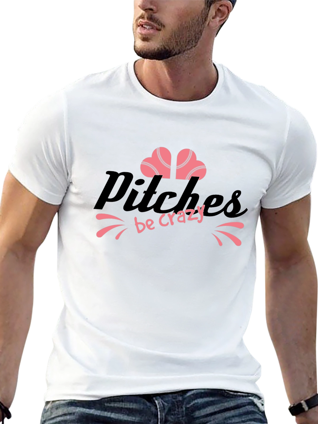 Pitches Be Crazy Black Graphic Tee