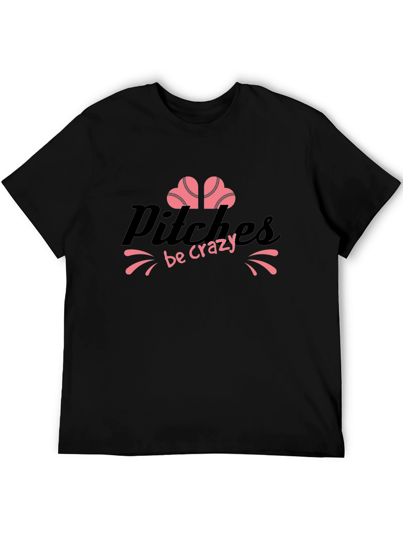 Pitches Be Crazy Black Graphic Tee