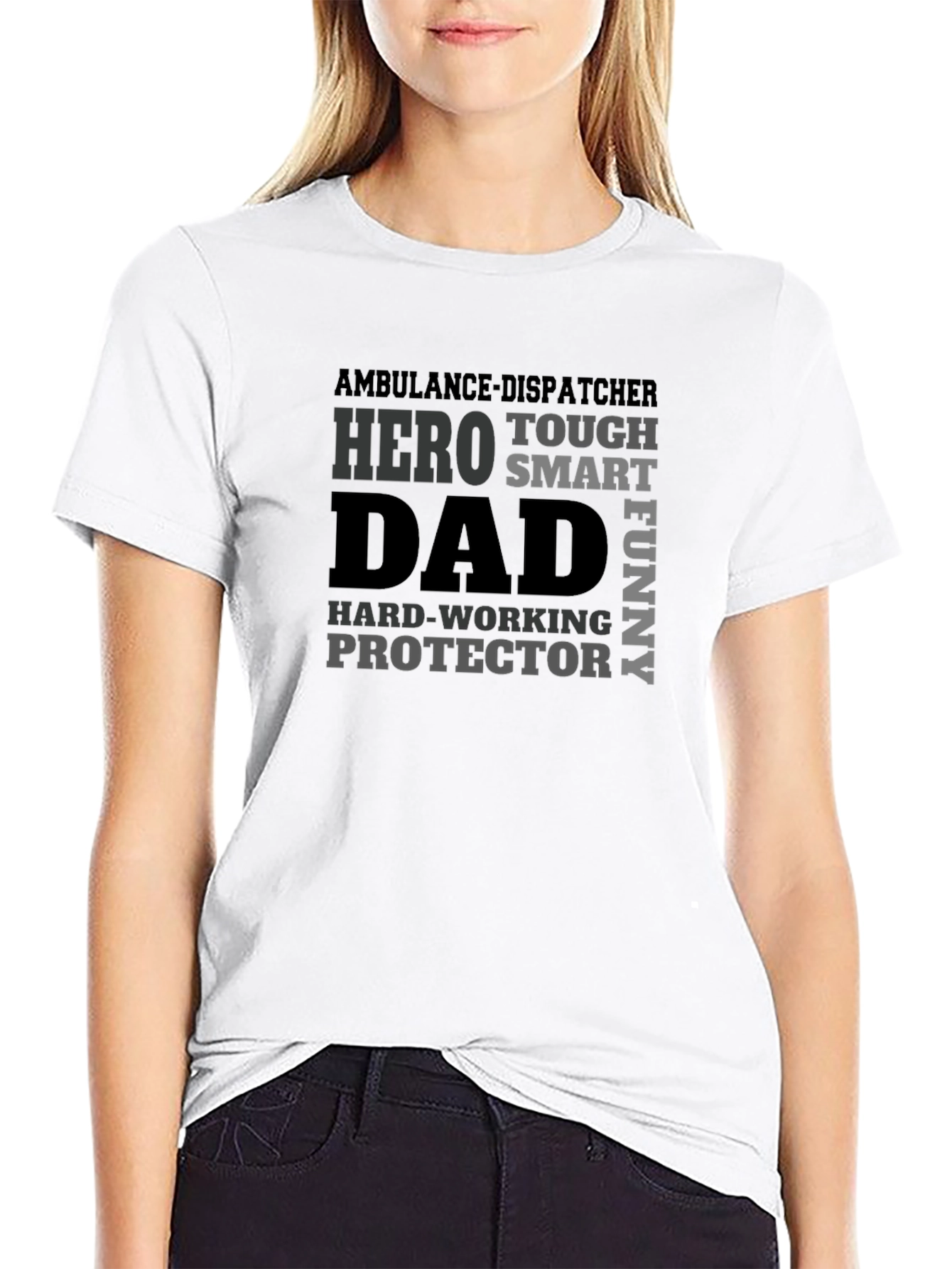 Ambulance Dispatcher Dad Hero Graphic T-Shirt