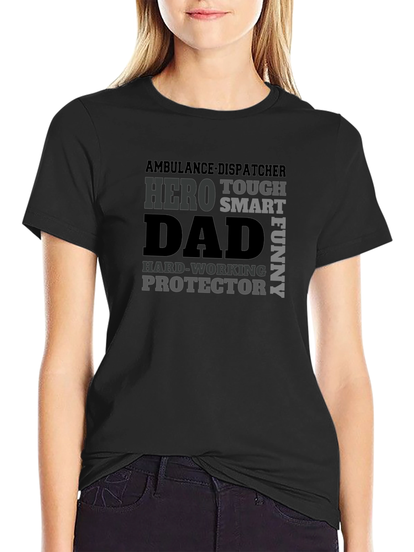 Ambulance Dispatcher Dad Hero Graphic T-Shirt