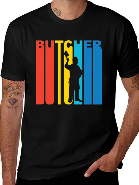 Retro Butcher T-Shirt - Perfect Gift for Meat Lovers