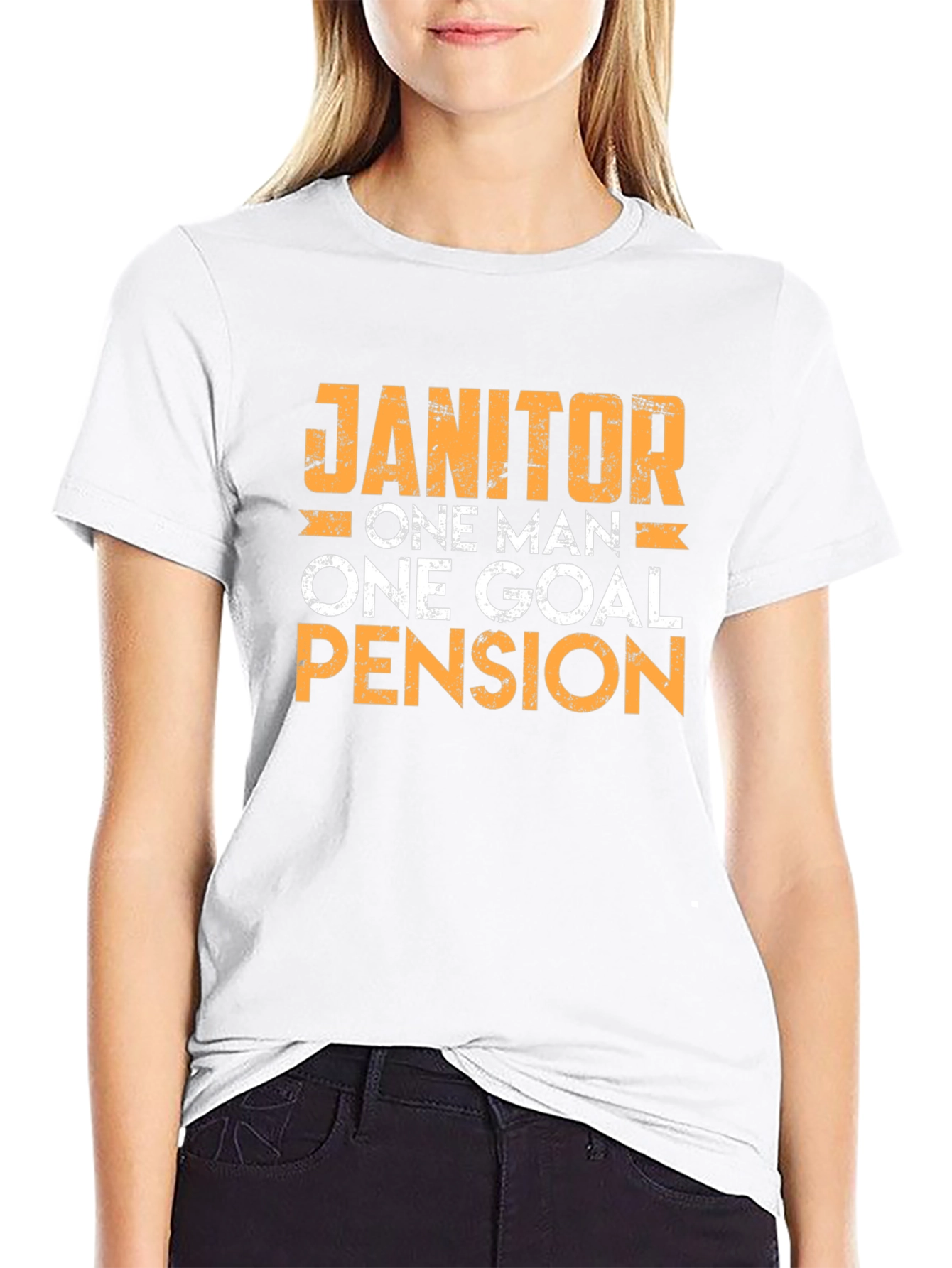 Janitor One Man One Goal Pension T-Shirt
