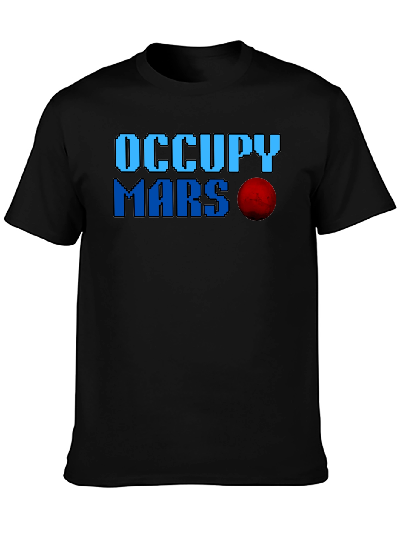 Occupy Mars Graphic Tee - Gamer Space T-Shirt