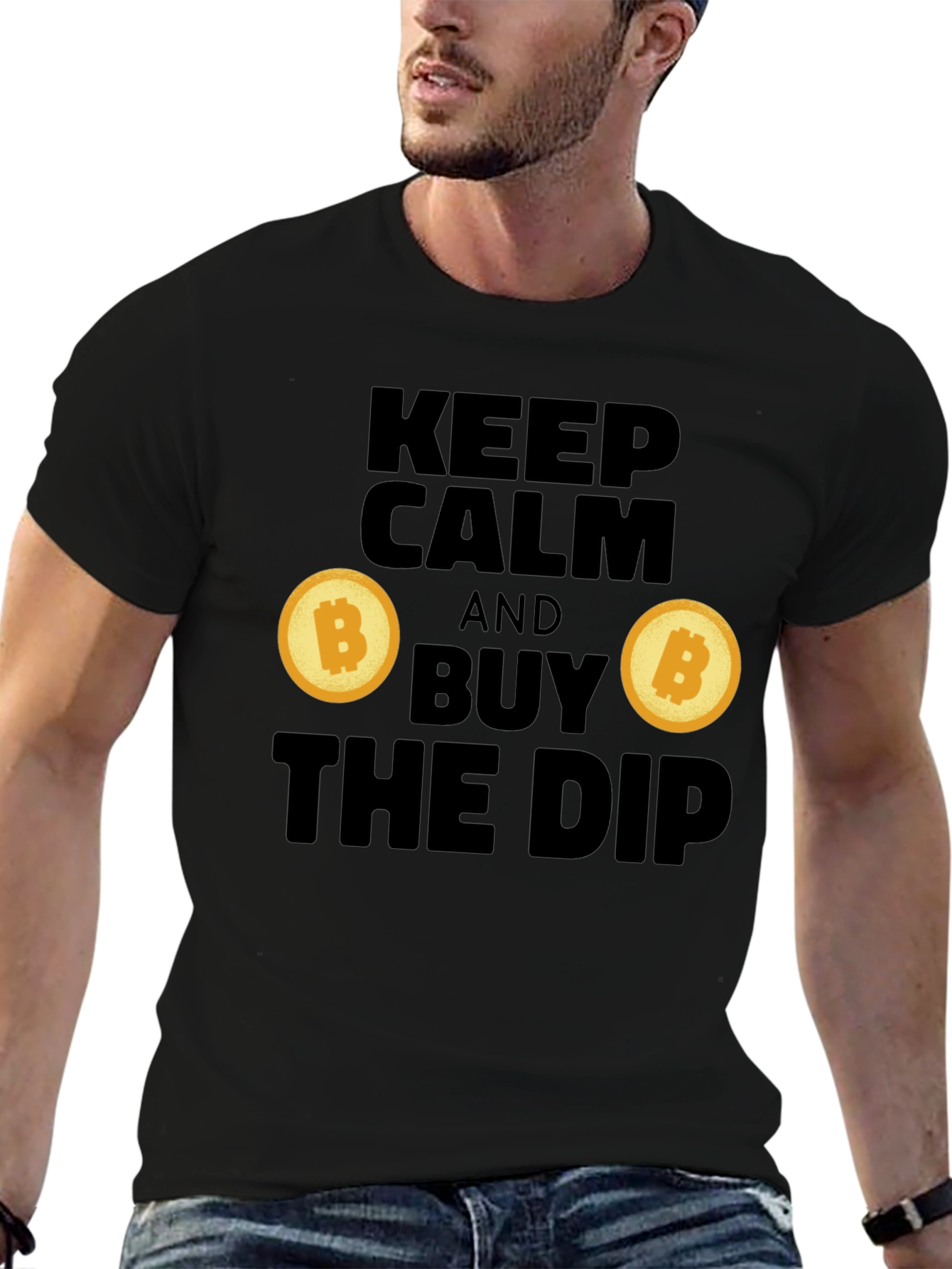 Keep Calm and Buy the Dip Bitcoin T-Shirt