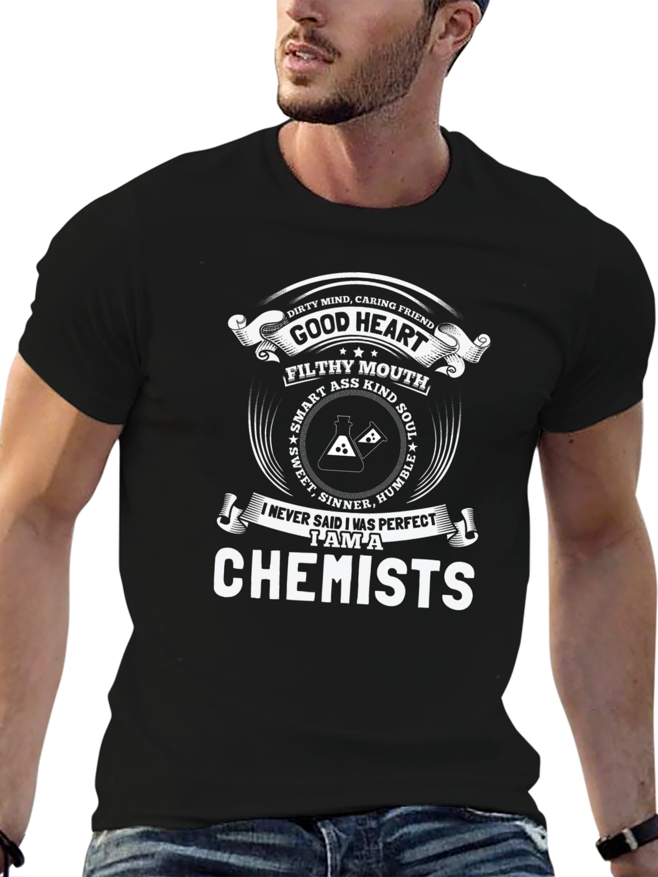 Dirty Mind Good Heart Chemist T-Shirt