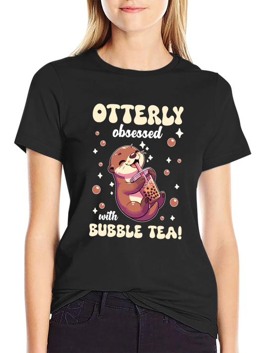 Otterly Obsessed Bubble Tea Graphic Tee