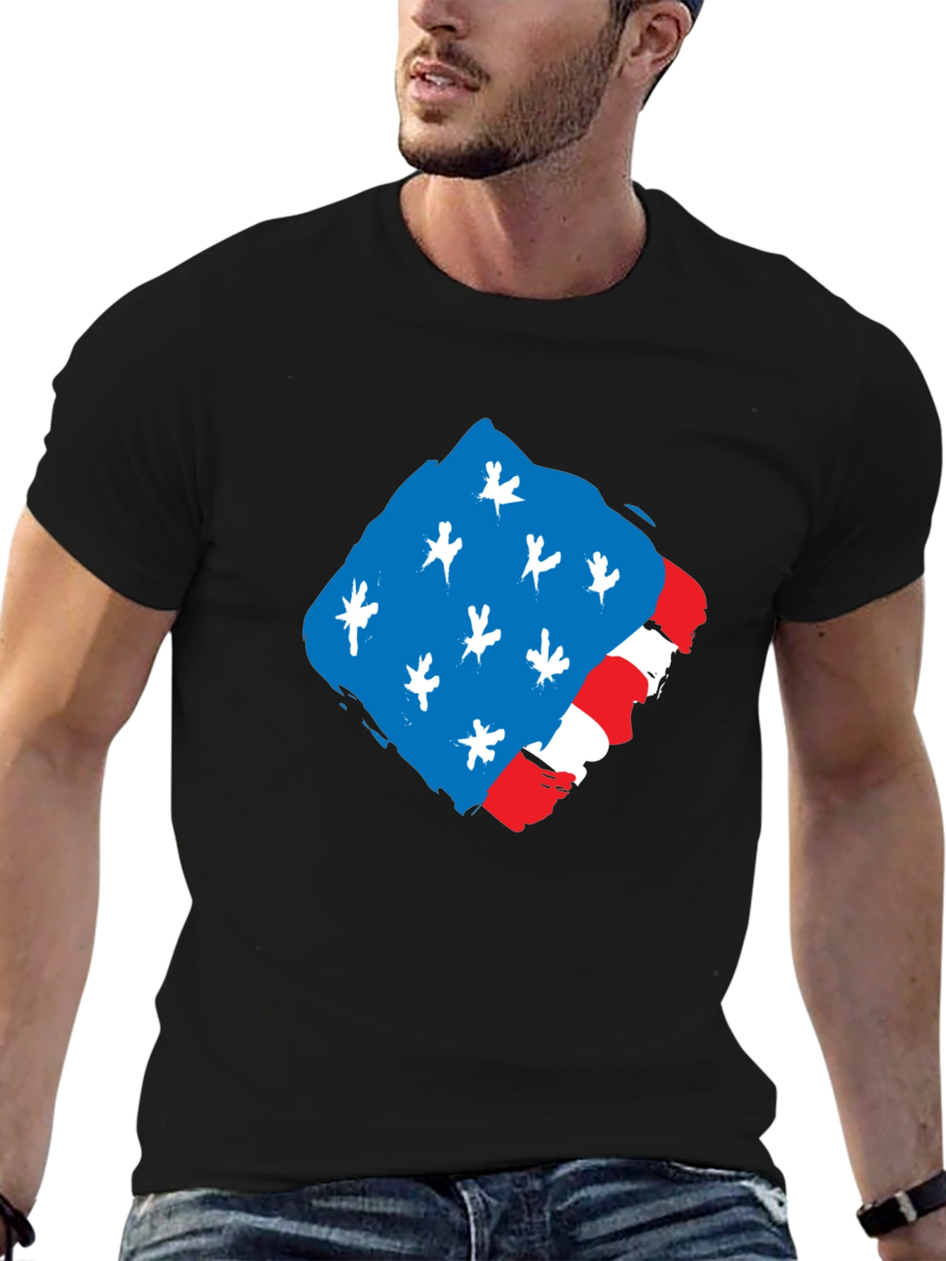 USA Flag Graphic T-Shirt - Patriotic Pride