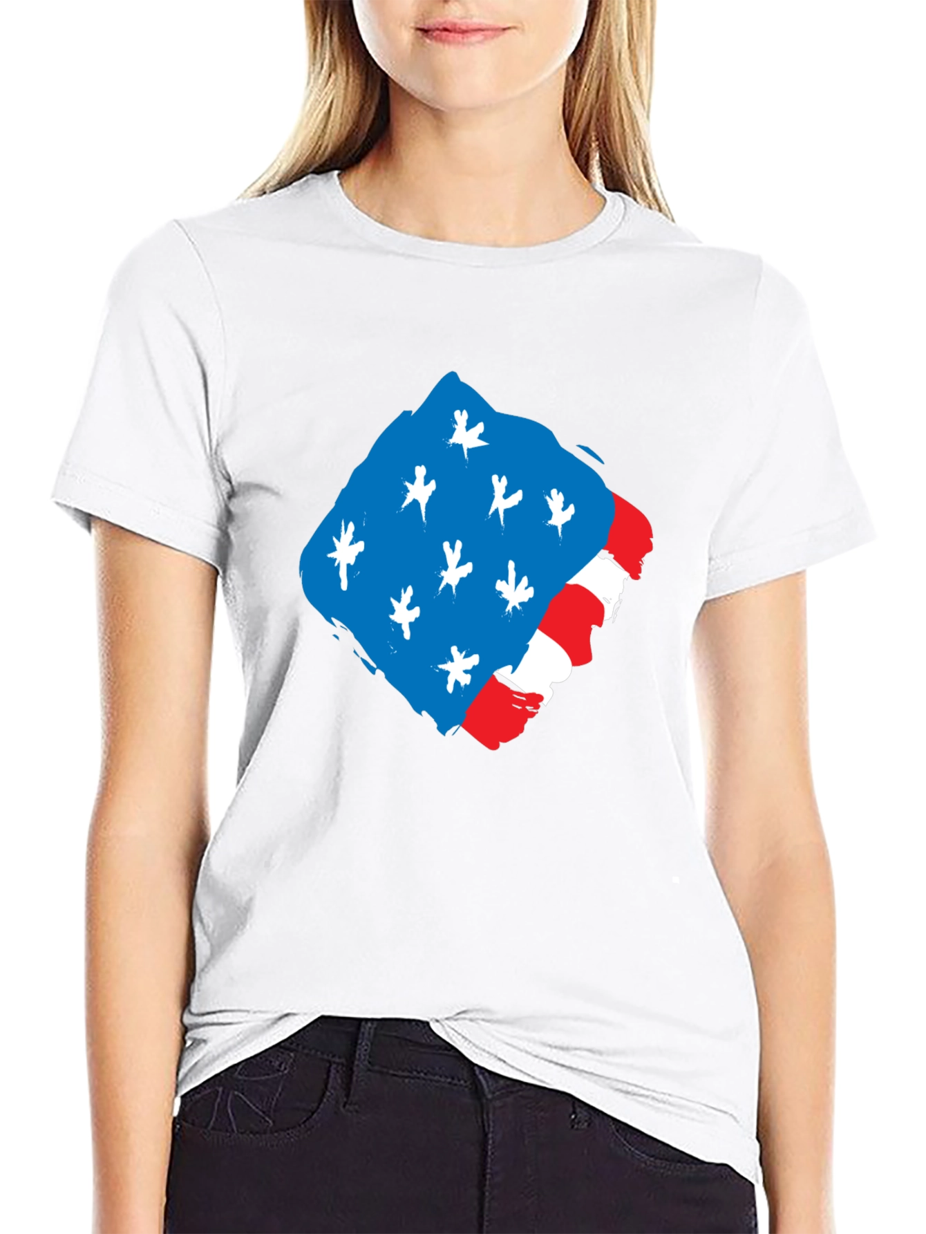 USA Flag Graphic T-Shirt - Patriotic Pride