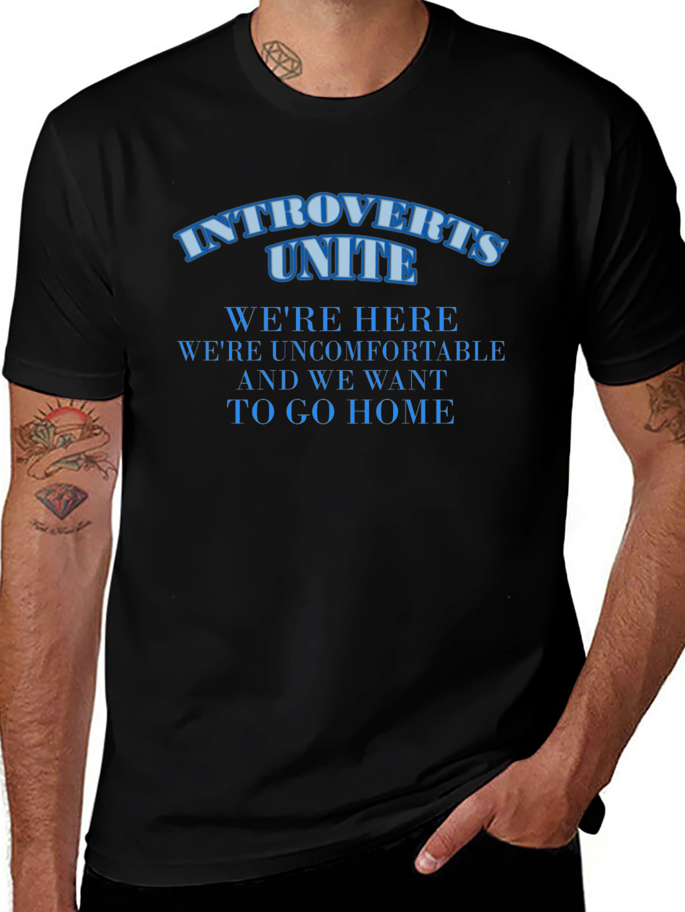 Introverts Unite Graphic T-Shirt