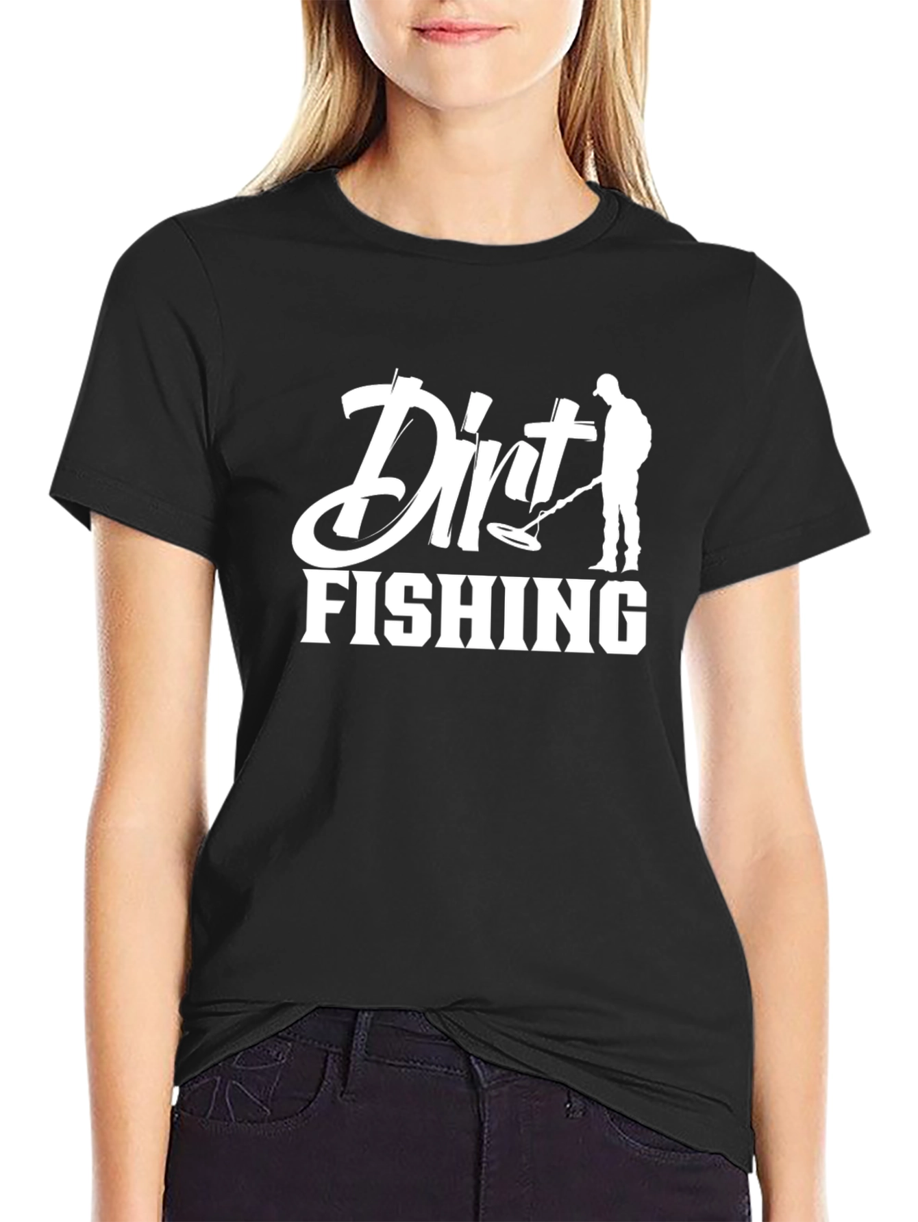 Dirt Fishing Graphic Tee - Metal Detecting Hobby