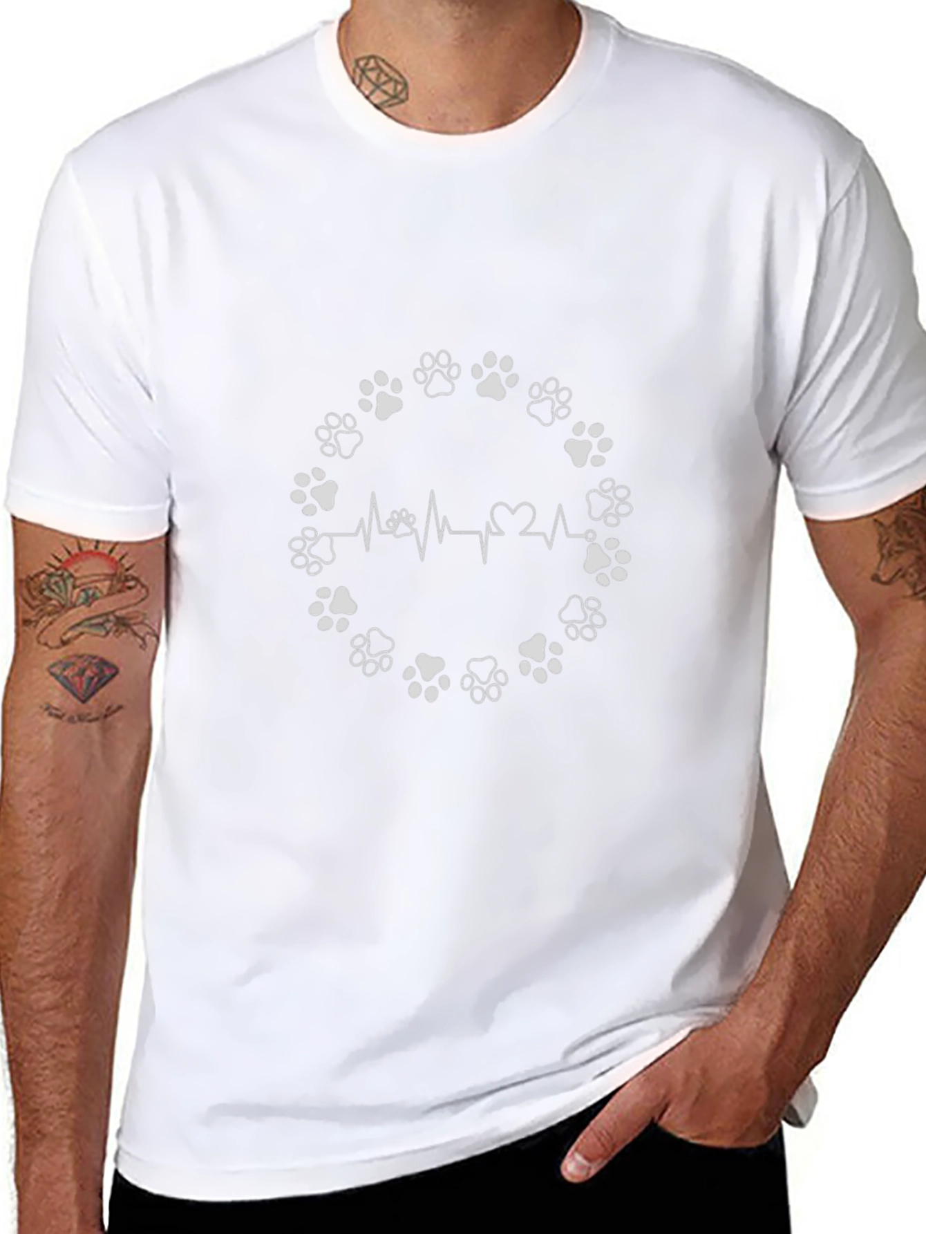 Paw Print Heartbeat T-Shirt