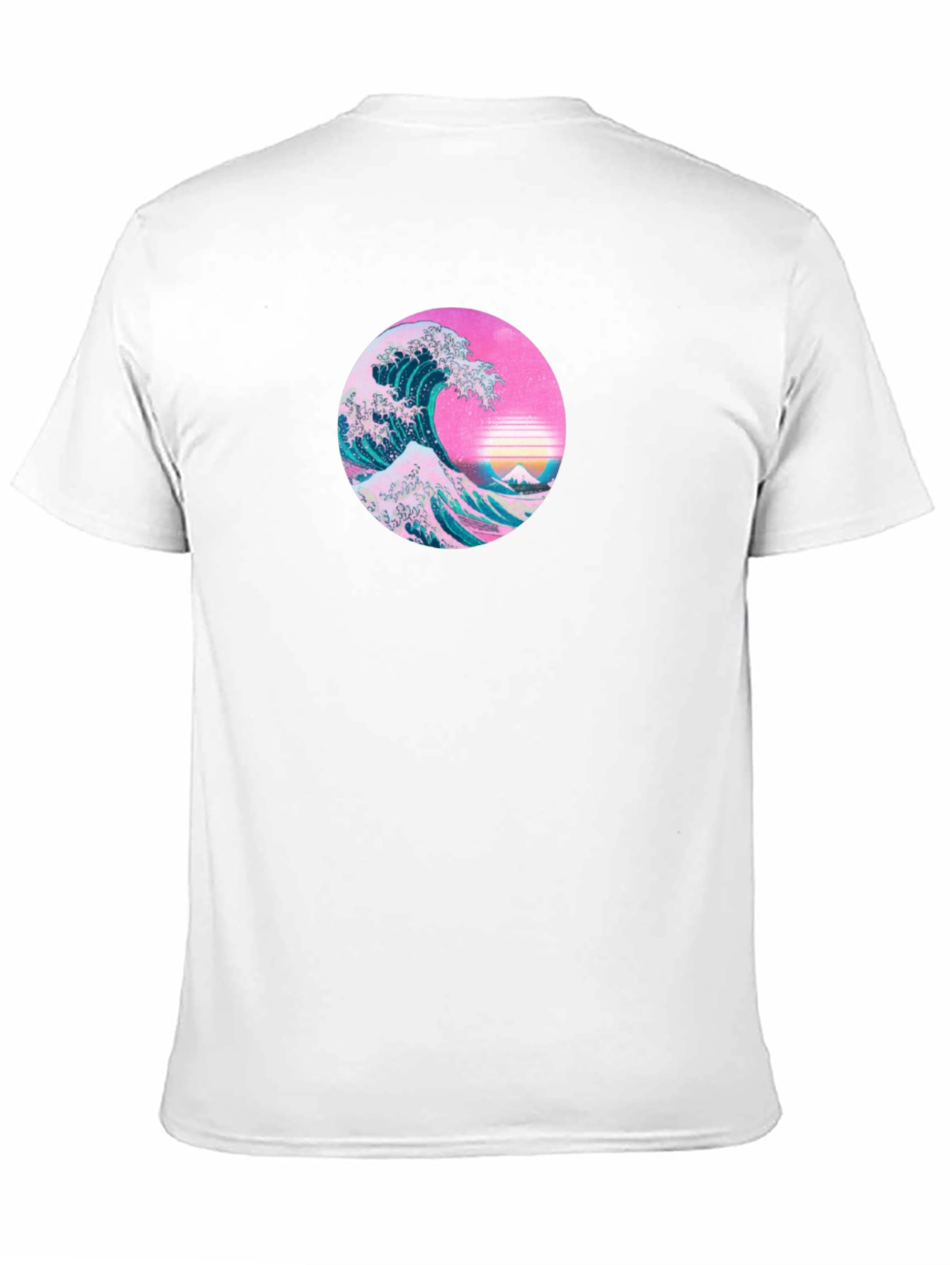 Retro Wave Graphic Tee - Black Cotton T-Shirt