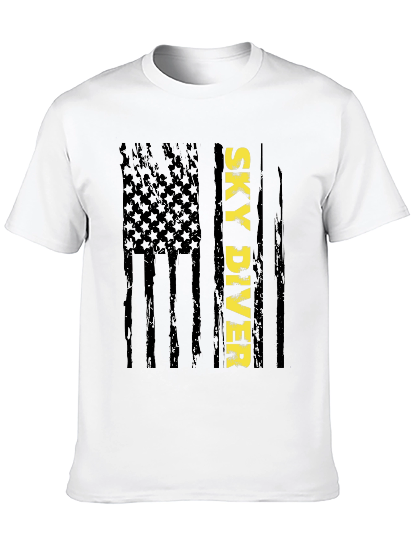 Sky Diver Flag Graphic Tee - Stylish Patriotic Design