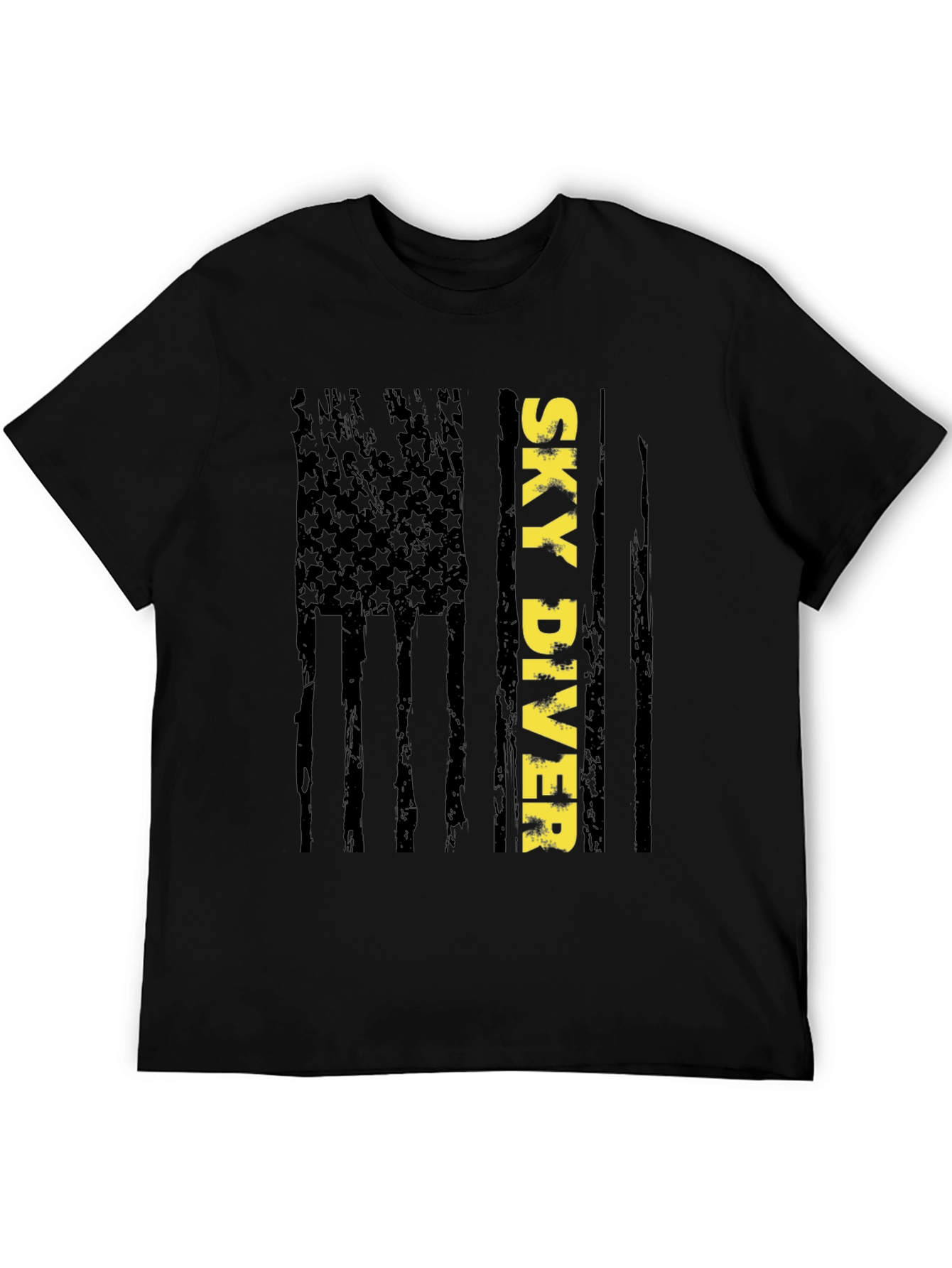 Sky Diver Flag Graphic Tee - Stylish Patriotic Design