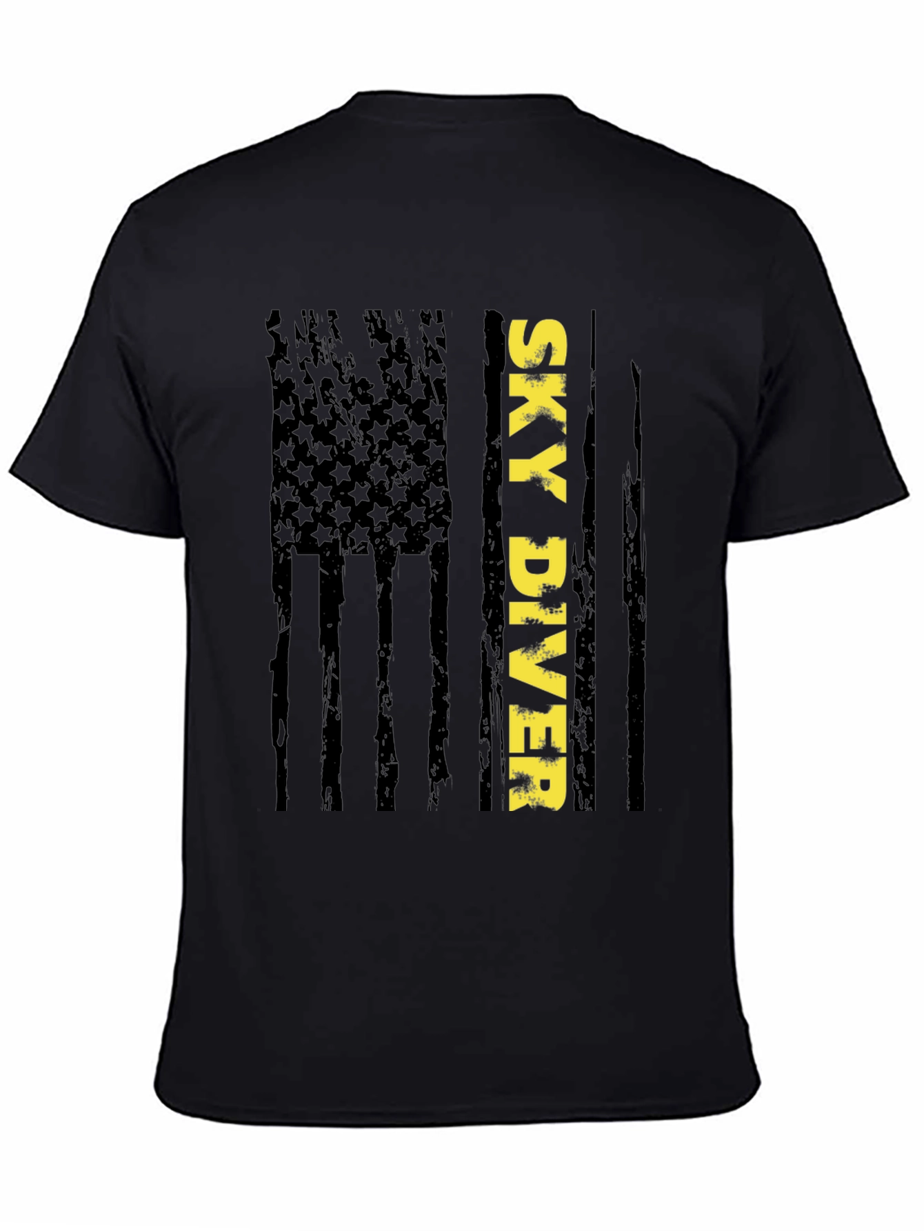 Sky Diver Flag Graphic Tee - Stylish Patriotic Design