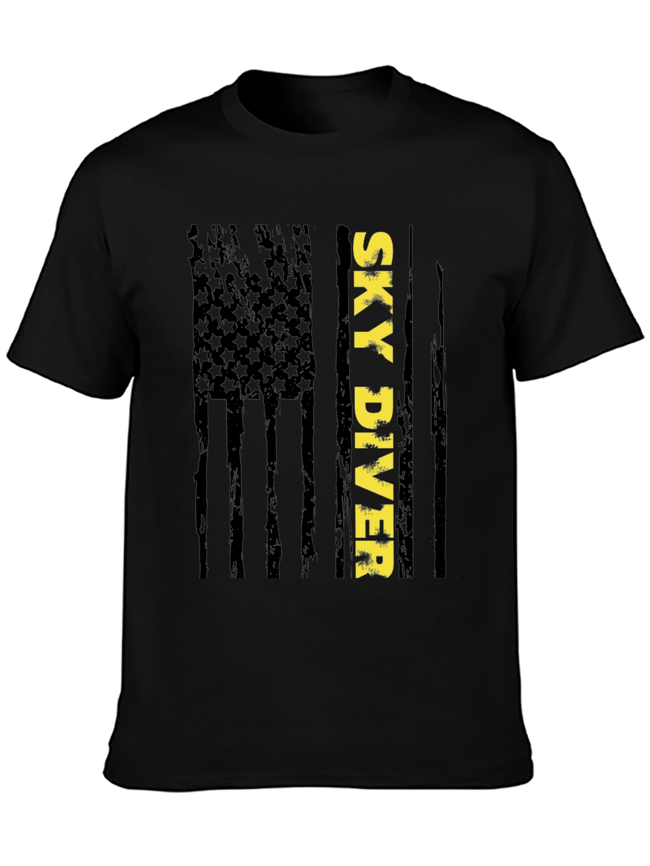 Sky Diver Flag Graphic Tee - Stylish Patriotic Design