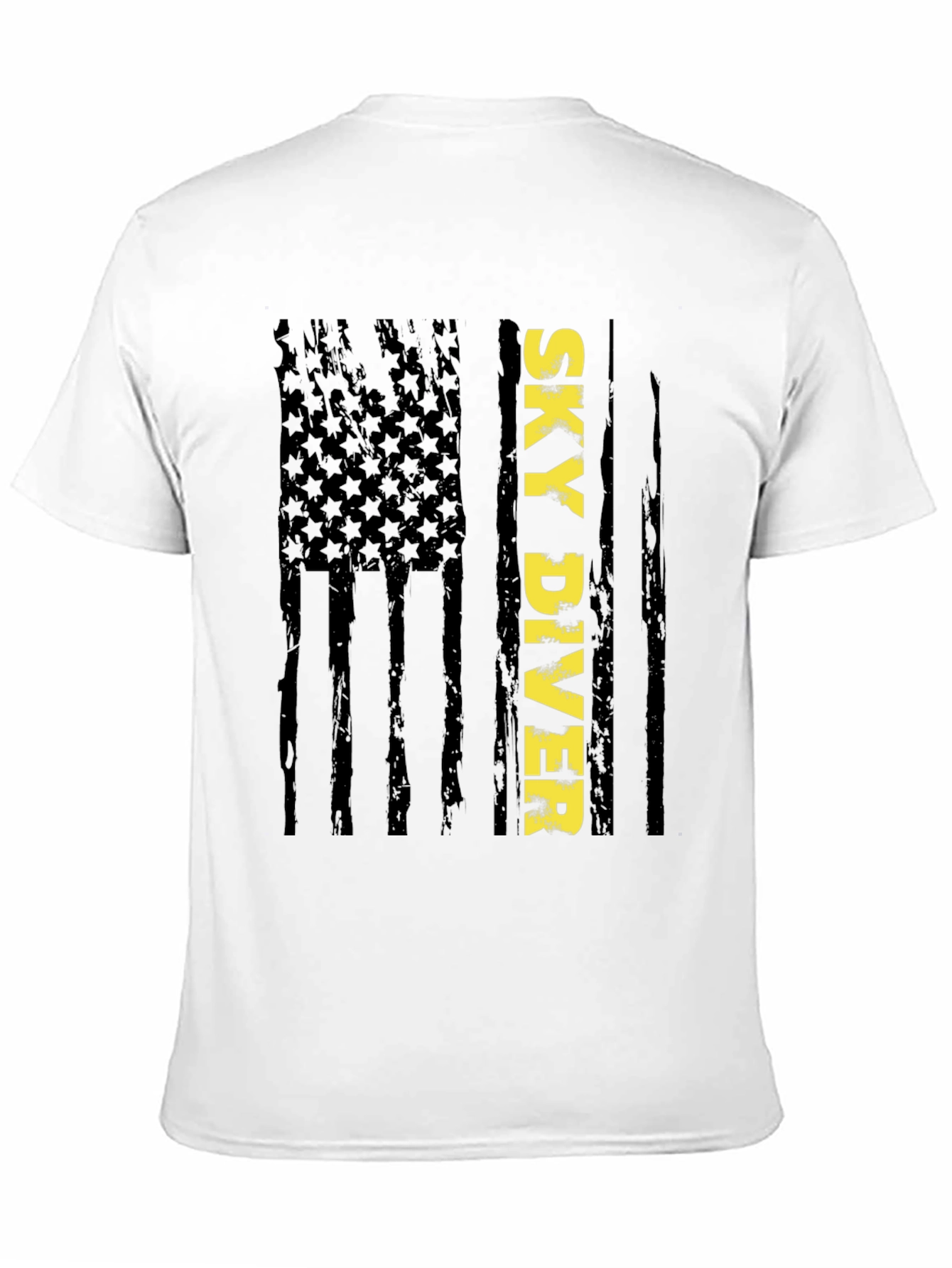Sky Diver Flag Graphic Tee - Stylish Patriotic Design