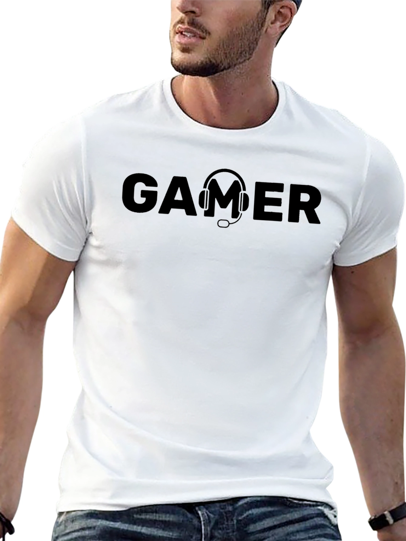 Gamer Headset T-Shirt - Black