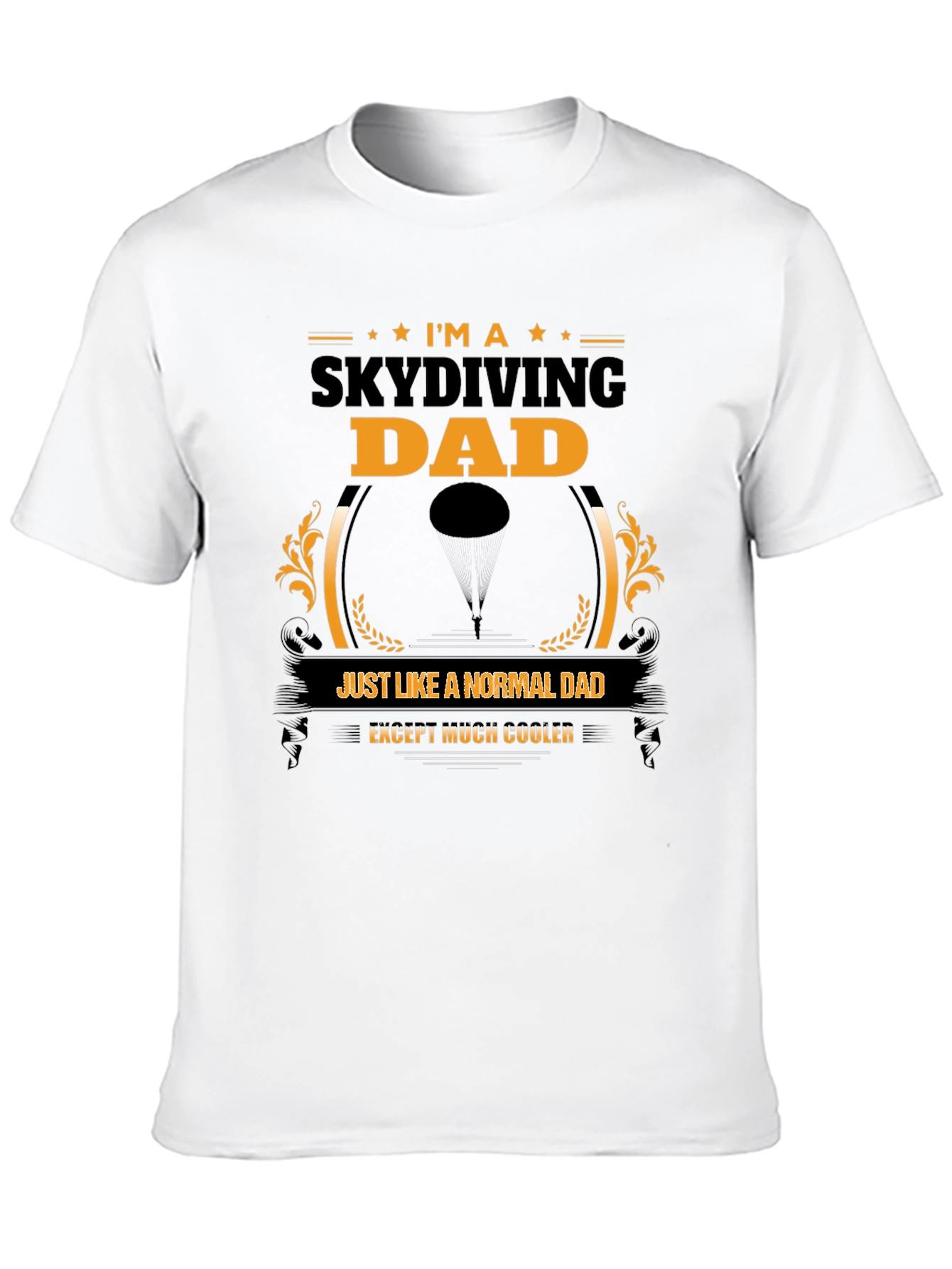 Skydiving Dad Graphic Tee - Cool Fathers Day Gift