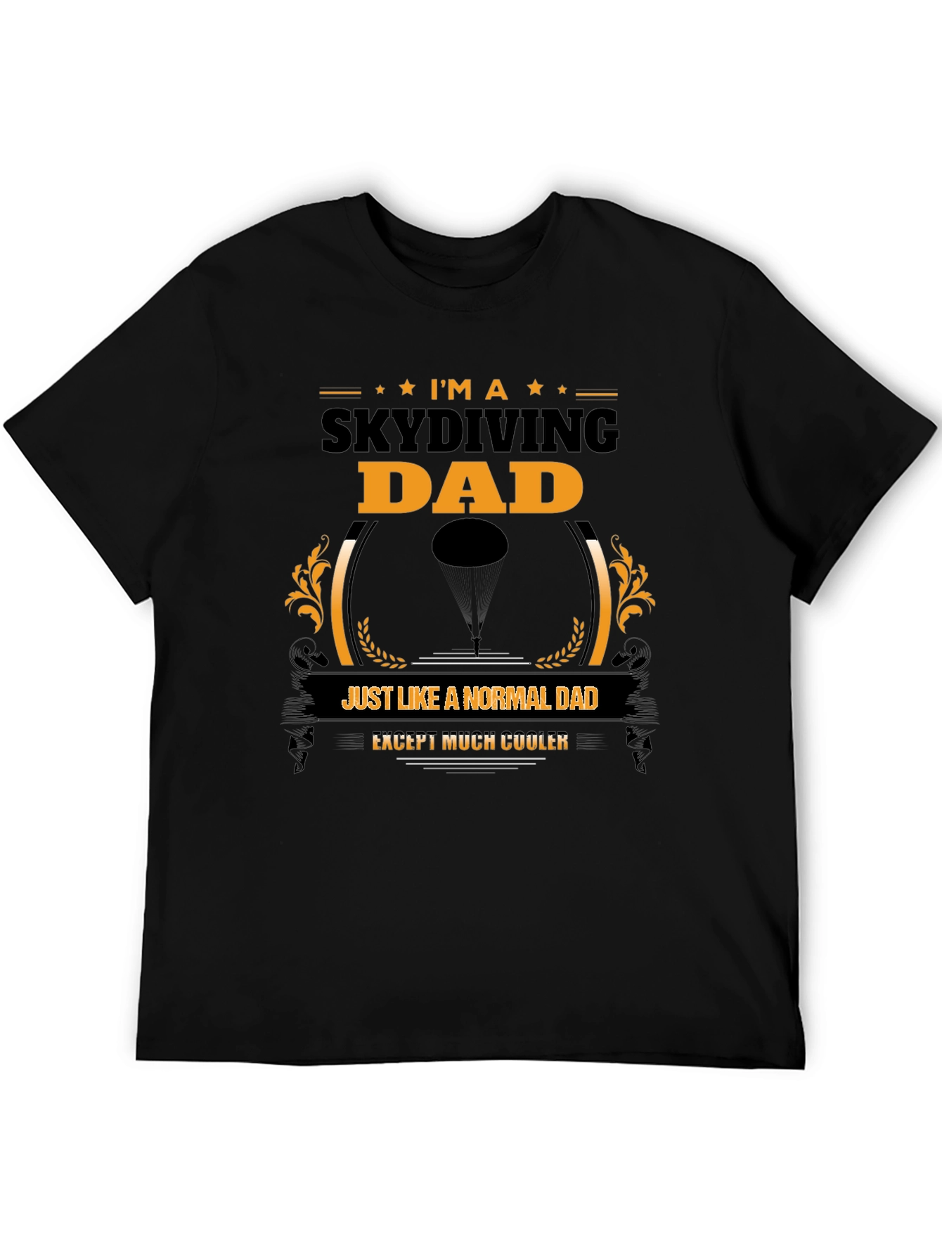 Skydiving Dad Graphic Tee - Cool Fathers Day Gift