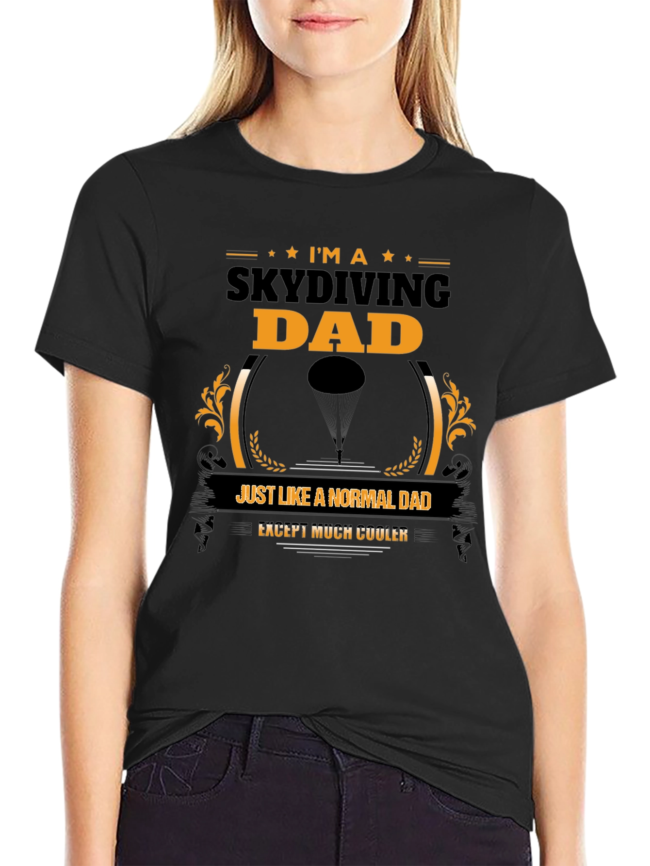 Skydiving Dad Graphic Tee - Cool Fathers Day Gift