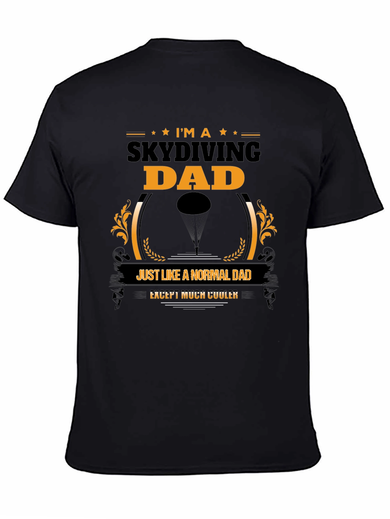 Skydiving Dad Graphic Tee - Cool Fathers Day Gift