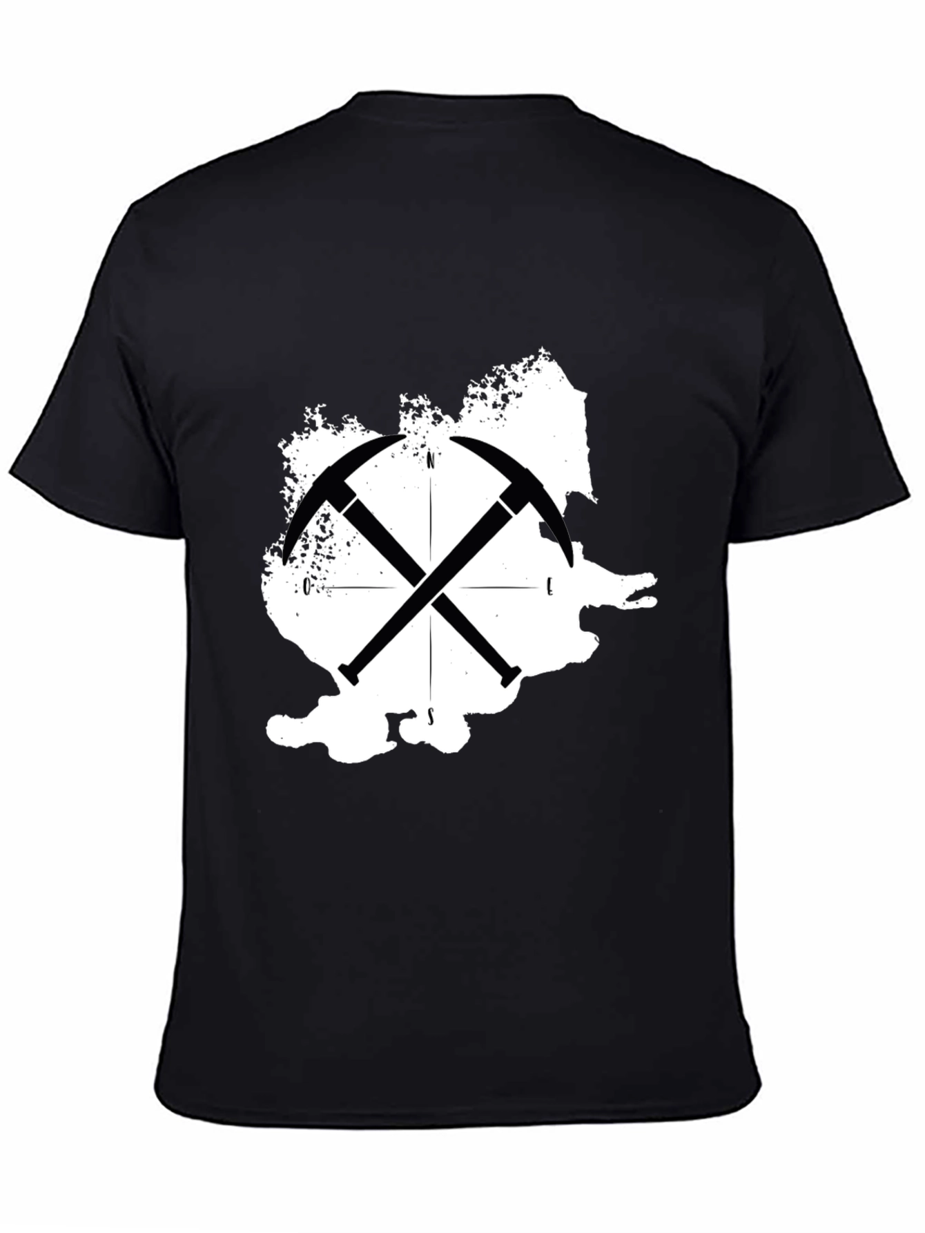 Romania Map Crossed Pickaxe T-Shirt