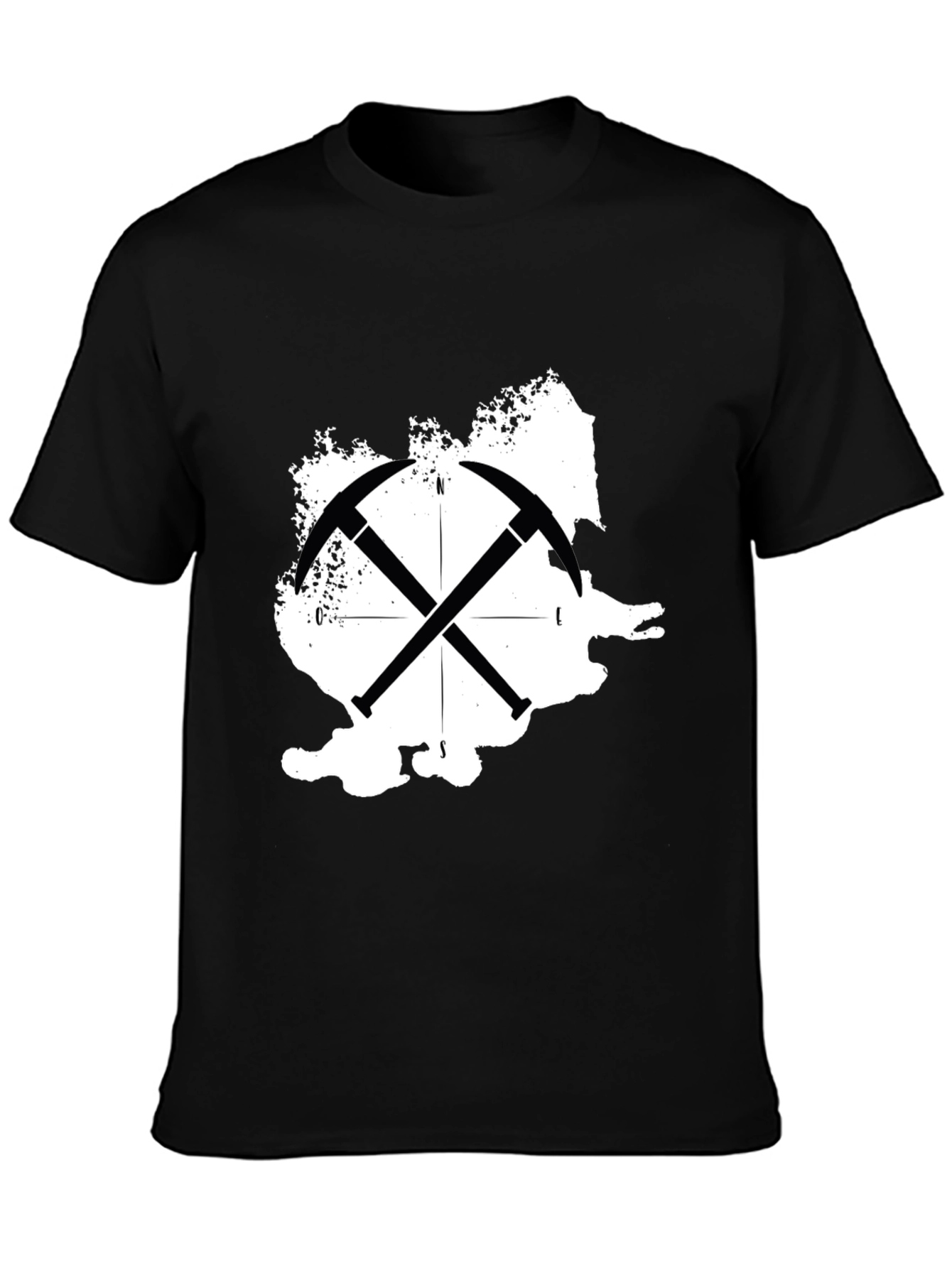 Romania Map Crossed Pickaxe T-Shirt