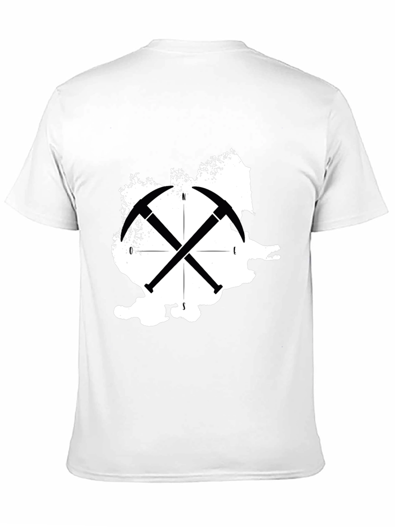 Romania Map Crossed Pickaxe T-Shirt