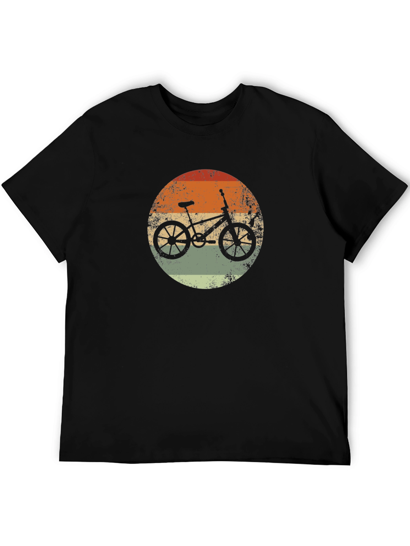 Retro Bicycle Graphic Tee - Black
