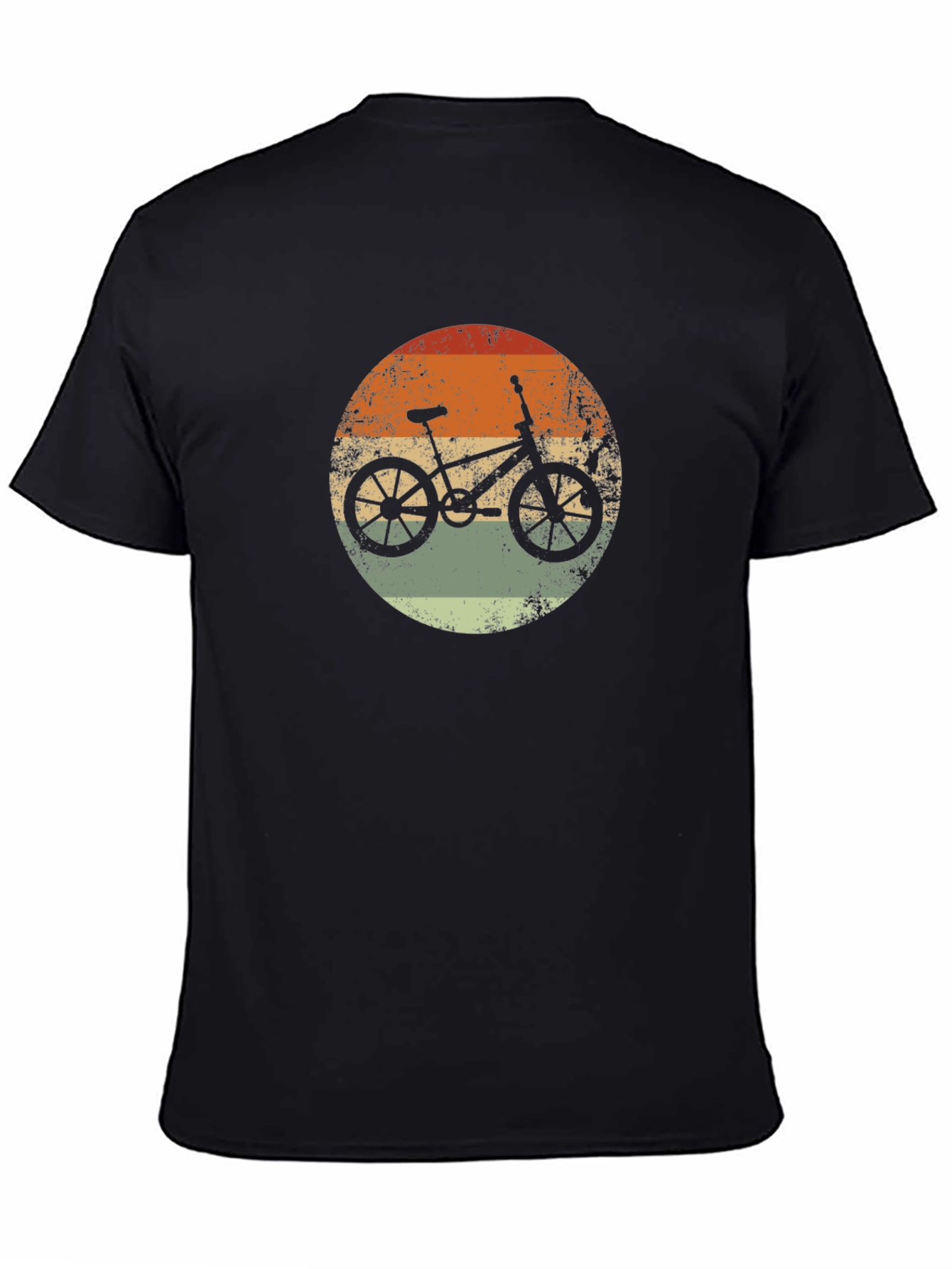 Retro Bicycle Graphic Tee - Black