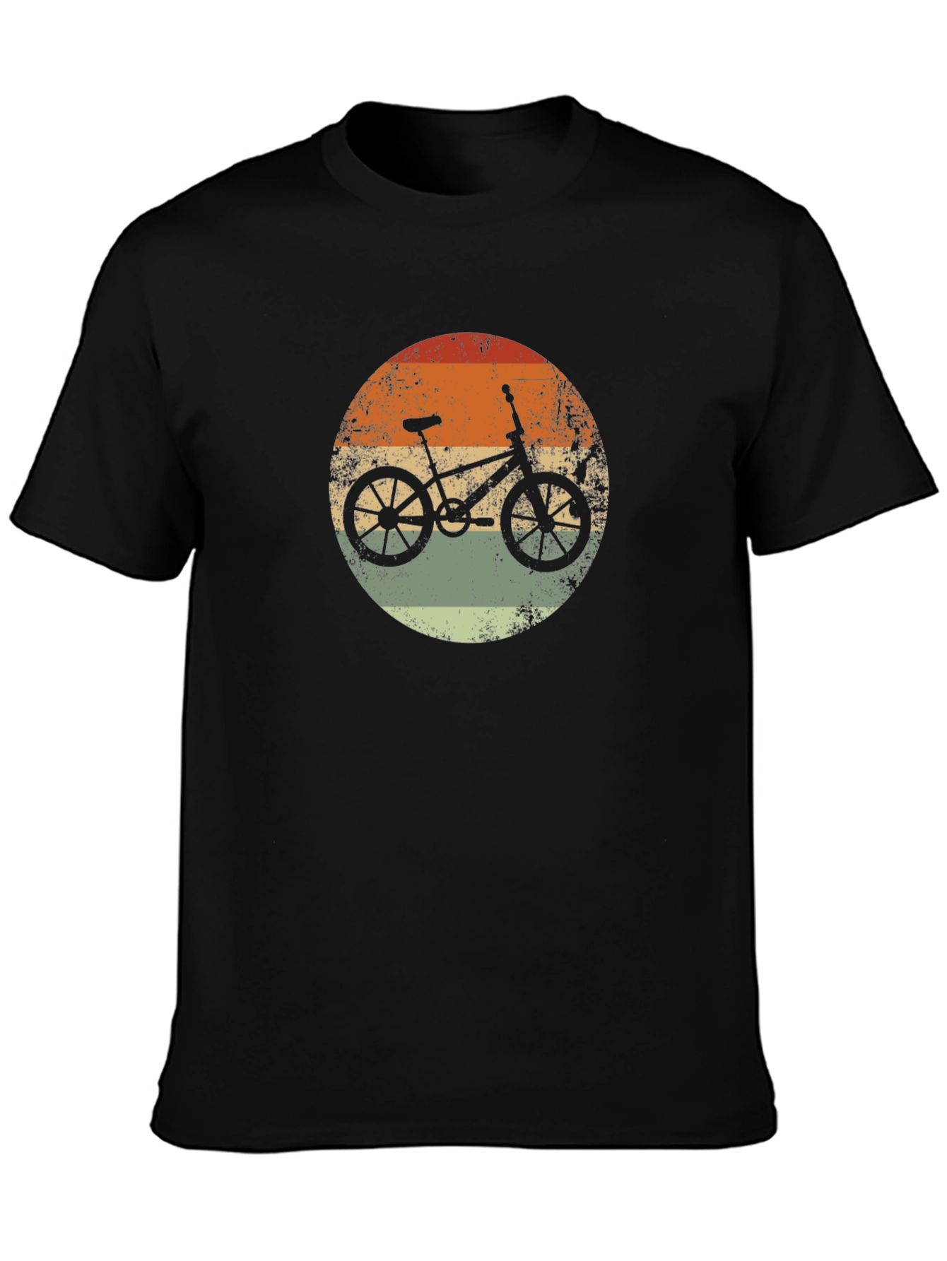 Retro Bicycle Graphic Tee - Black