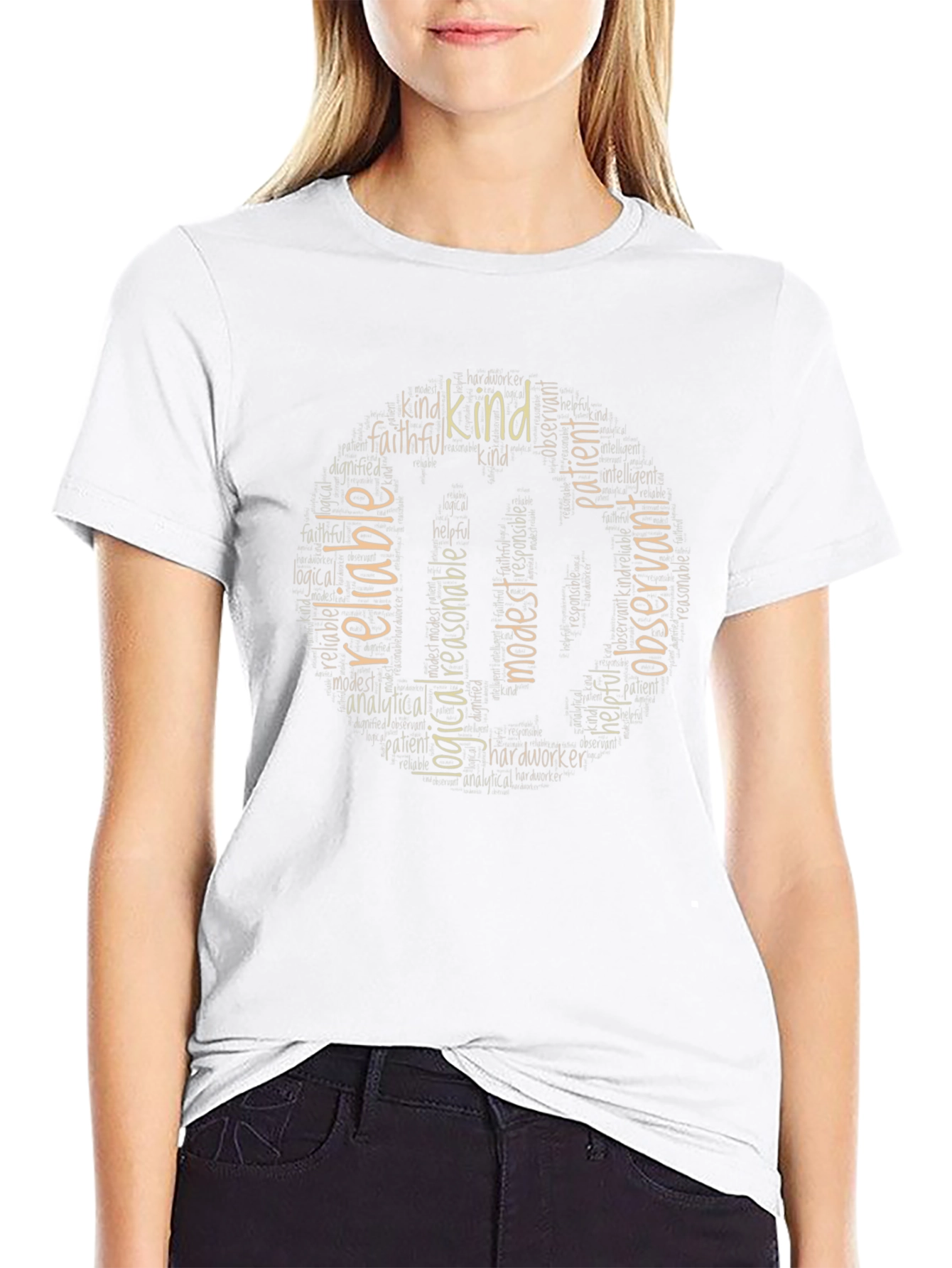 Kindness Word Art Black T-Shirt