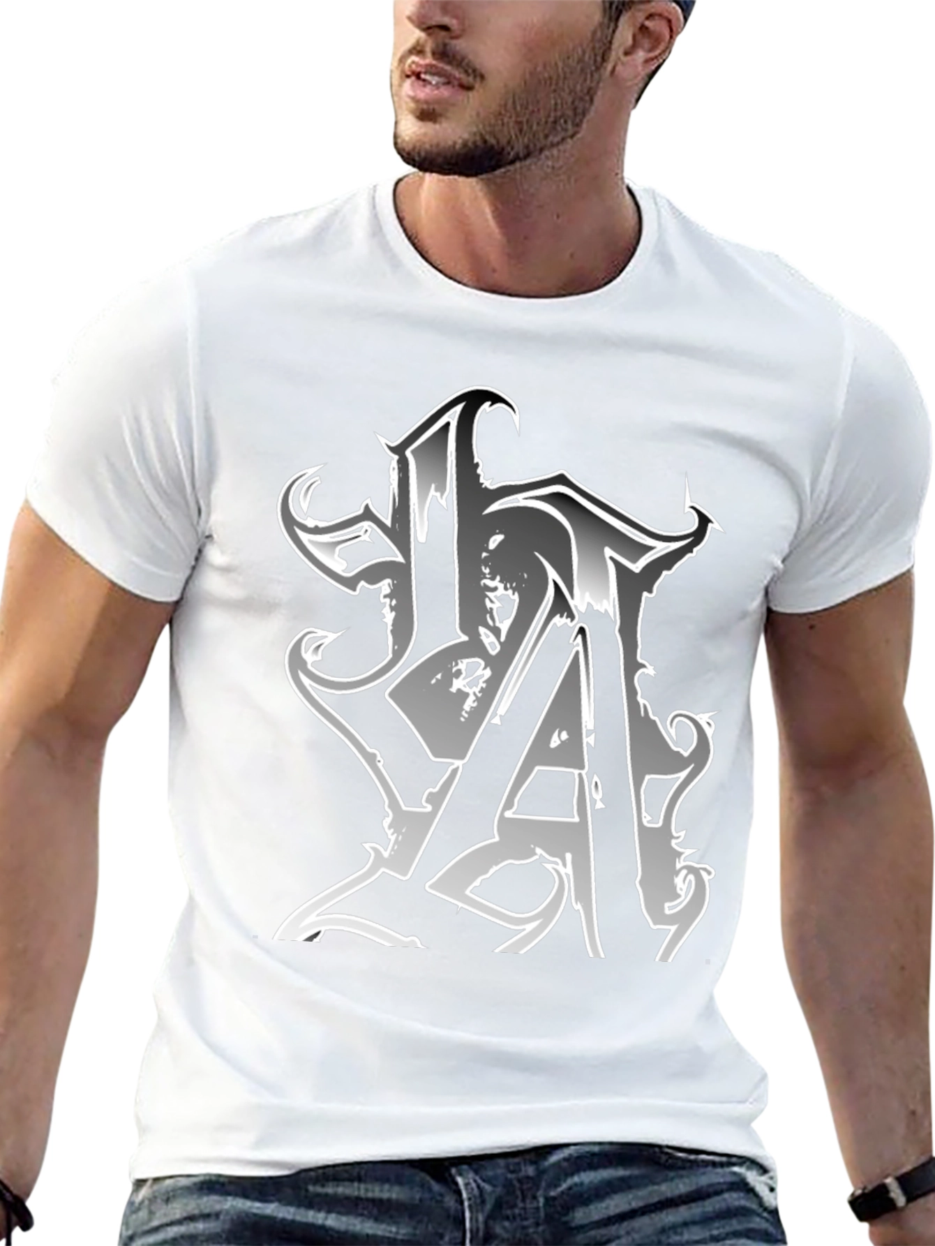 Urban Style Graphic T-Shirt - Black