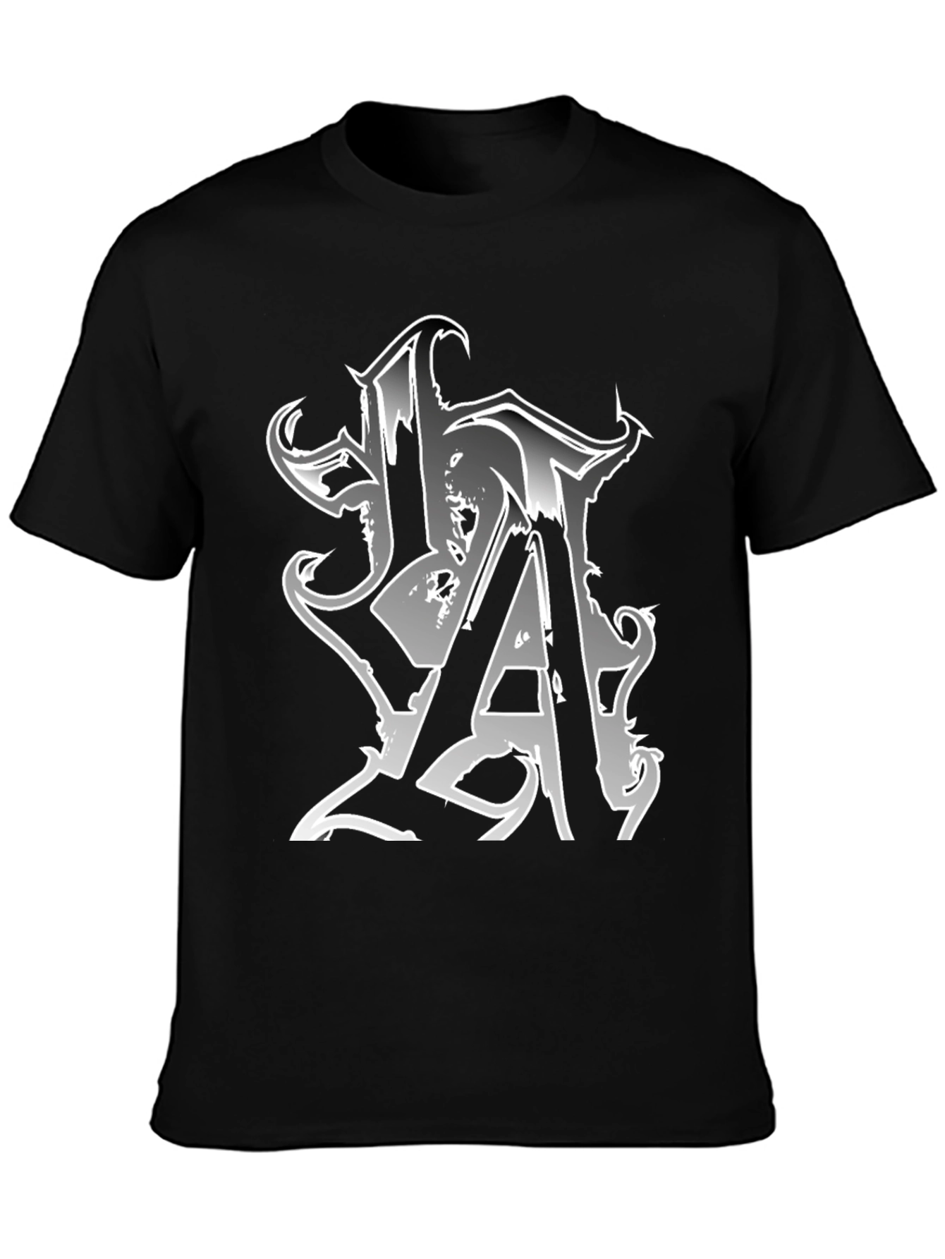 Urban Style Graphic T-Shirt - Black