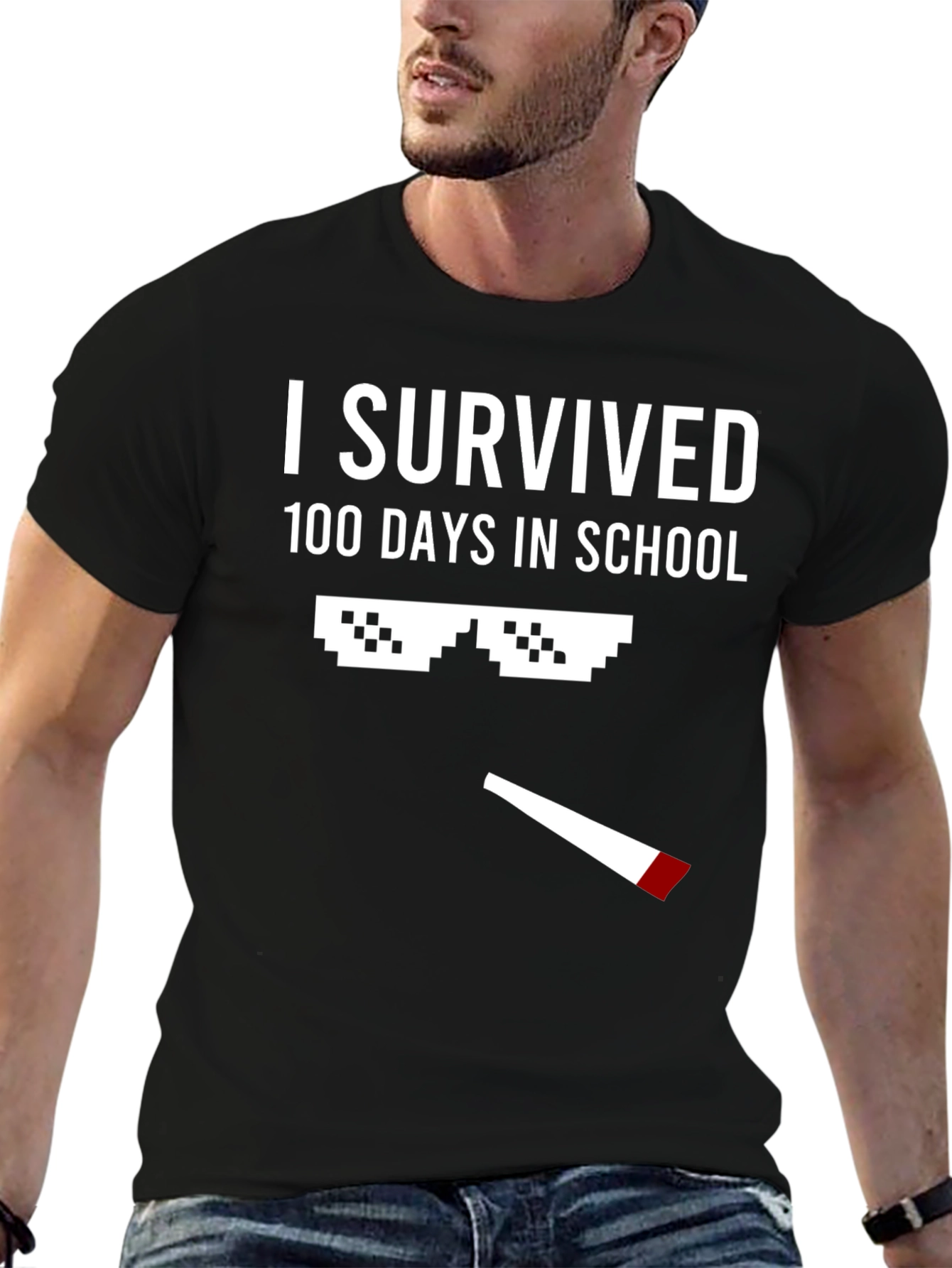 I Survived 100 Days of School T-Shirt