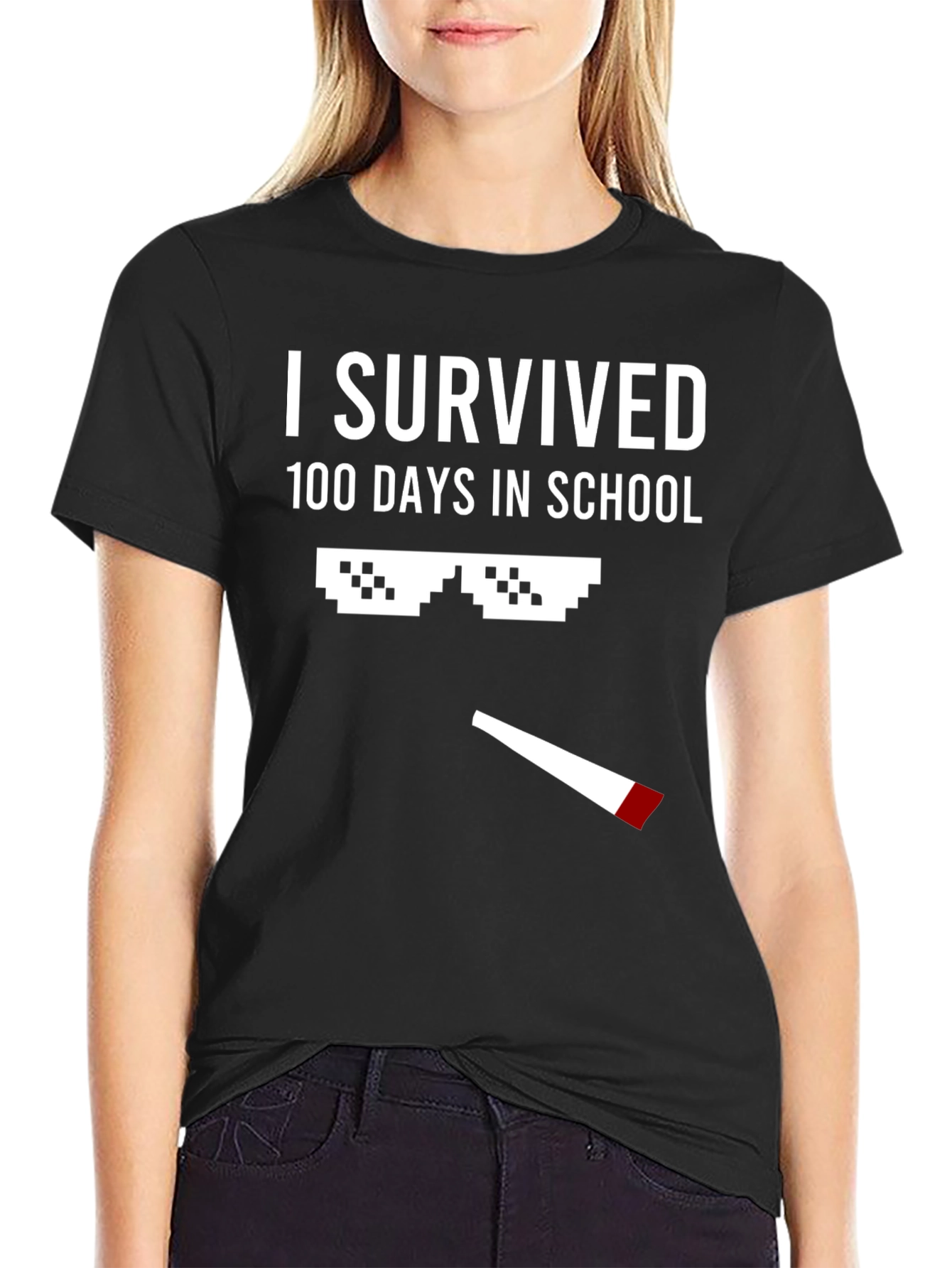 I Survived 100 Days of School T-Shirt