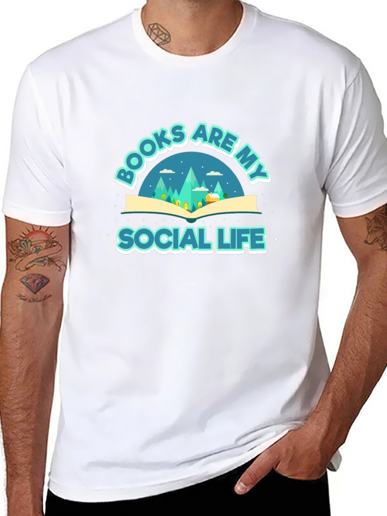 Books are My Social Life Graphic Tee