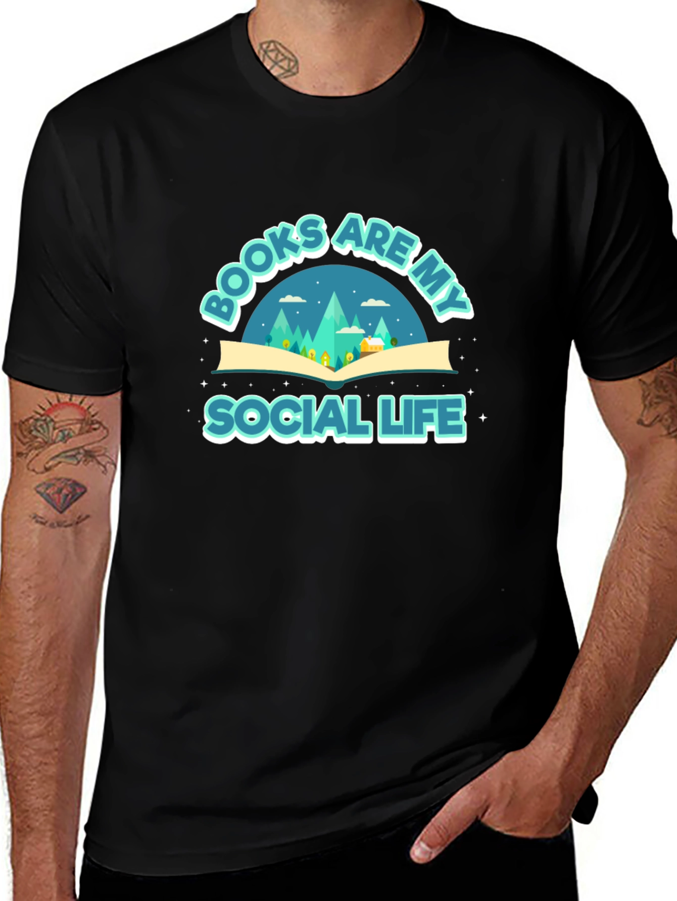 Books are My Social Life Graphic Tee