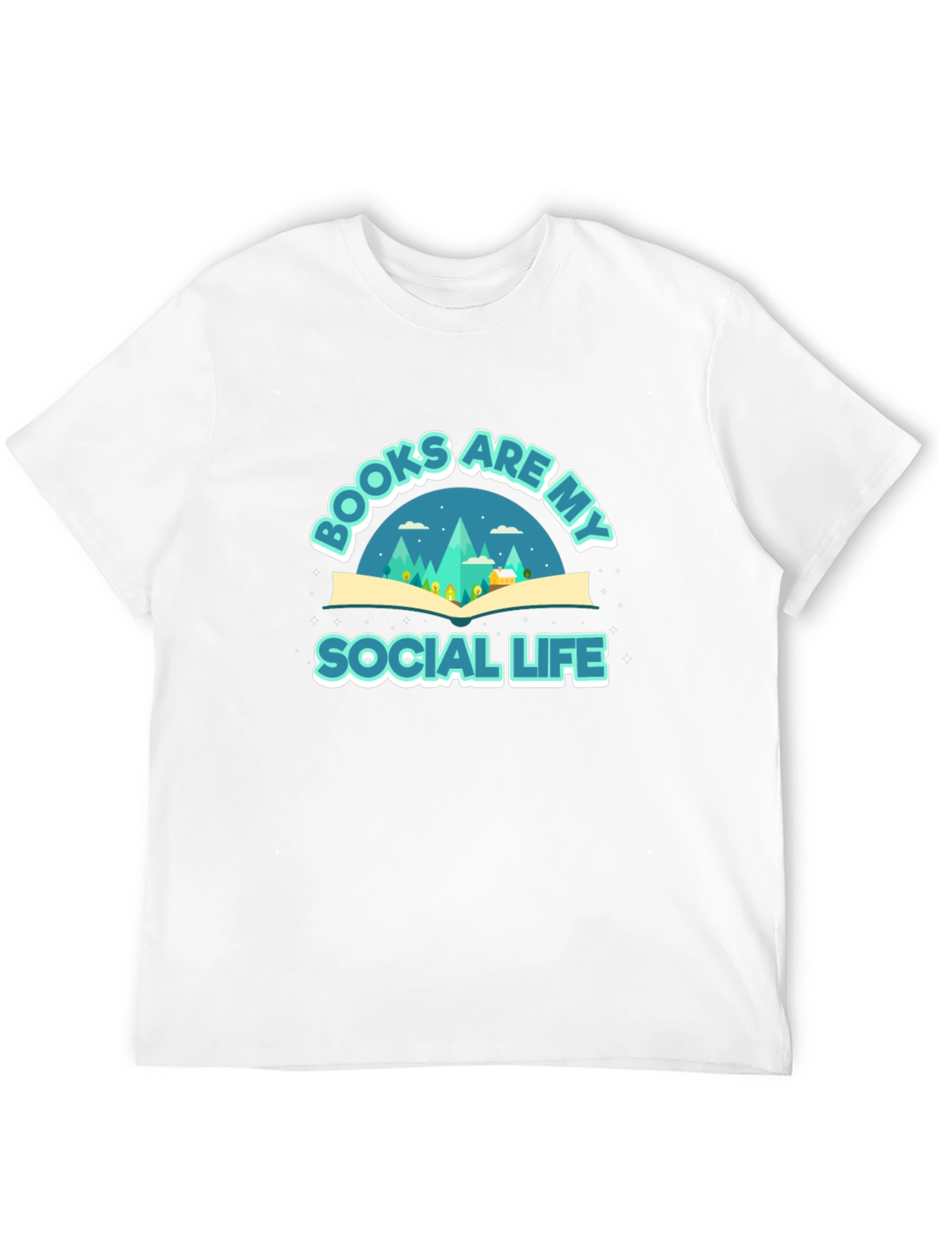 Books are My Social Life Graphic Tee