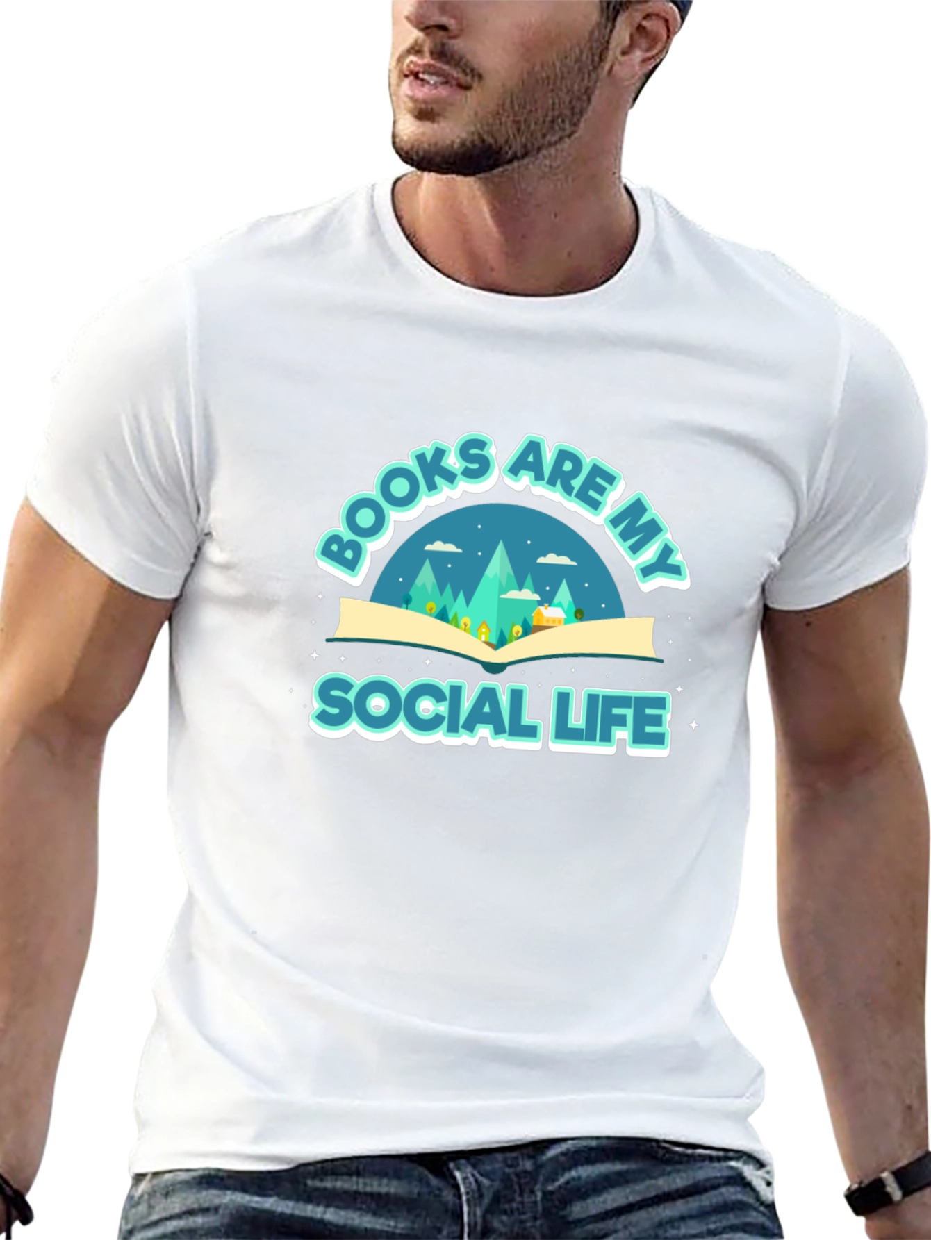Books are My Social Life Graphic Tee