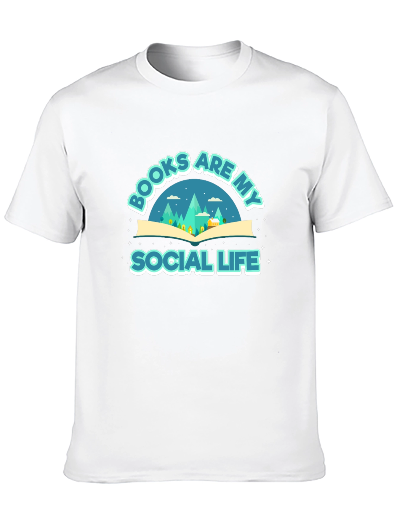 Books are My Social Life Graphic Tee
