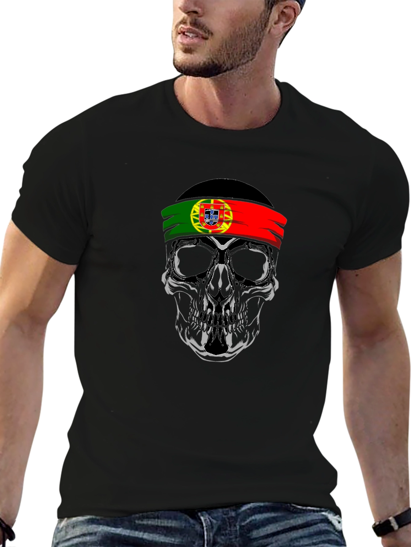 Portugal Skull T-Shirt - Portuguese Pride Tee