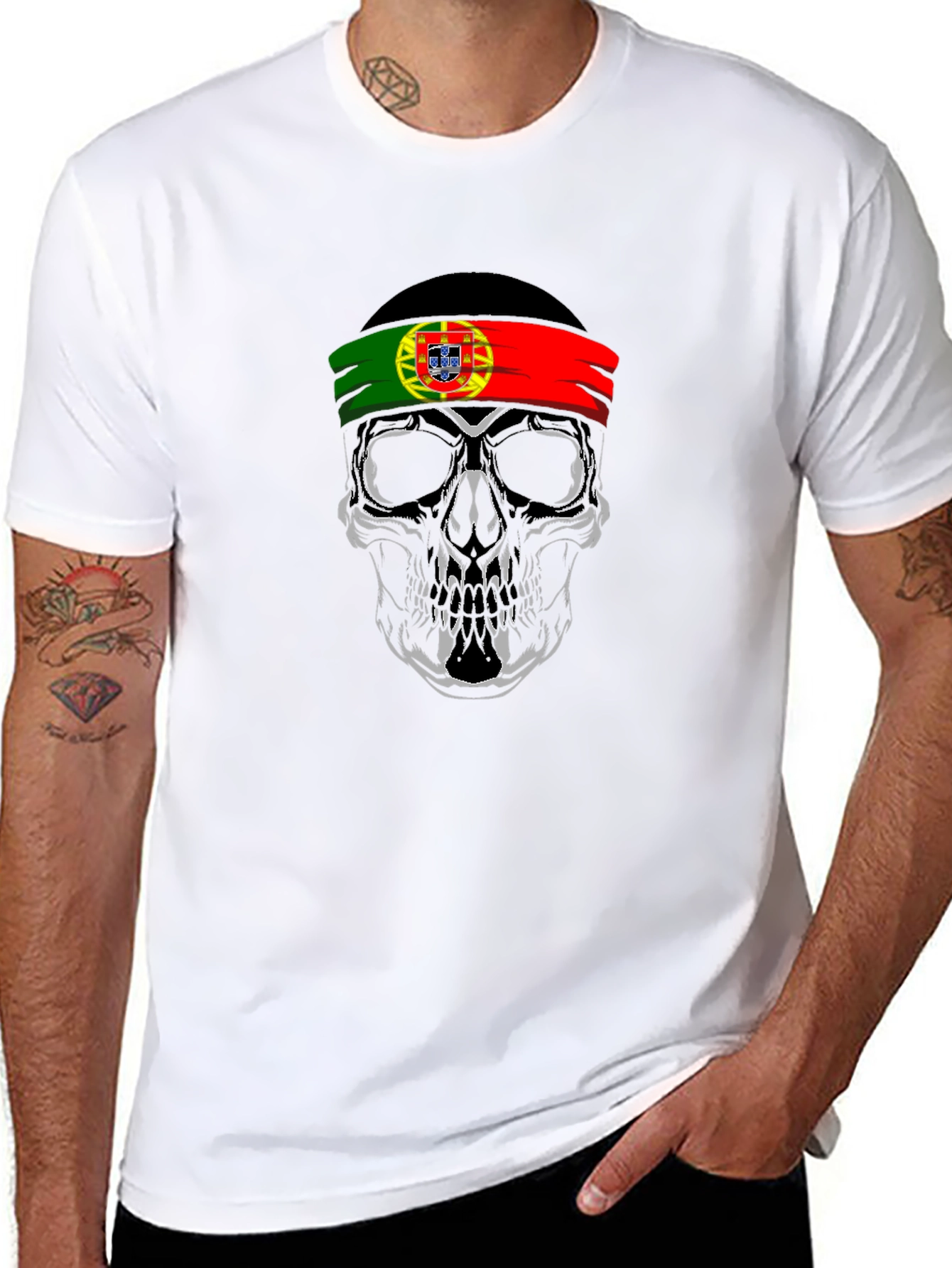 Portugal Skull T-Shirt - Portuguese Pride Tee