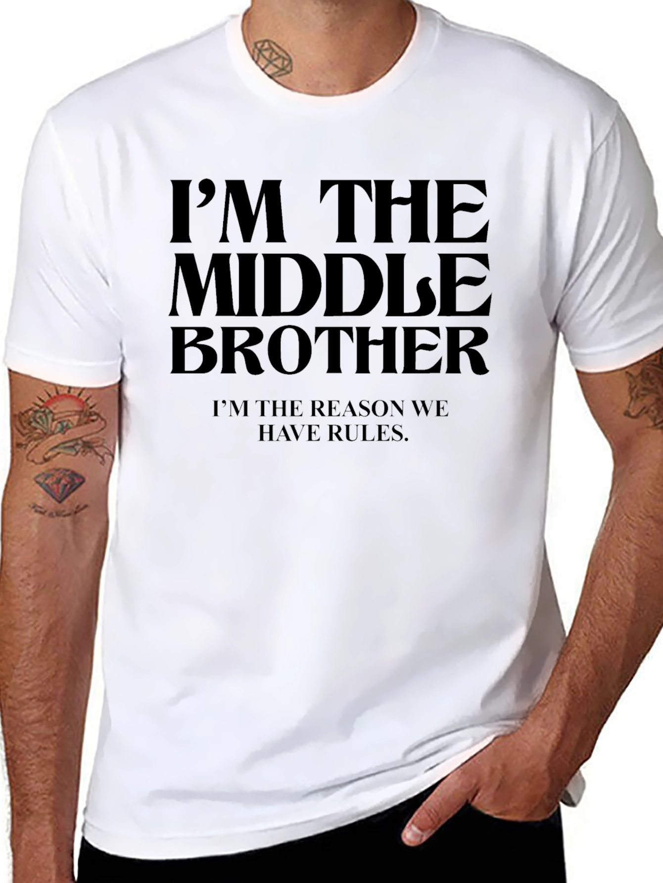Middle Brother T-Shirt - Funny Sibling Tee