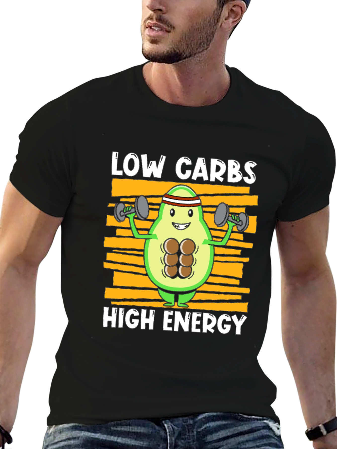 Low Carbs High Energy Avocado T-Shirt