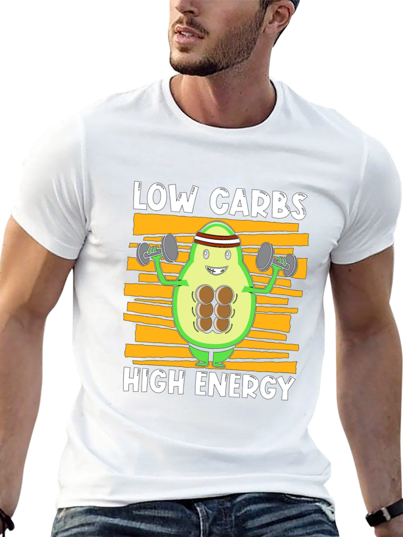 Low Carbs High Energy Avocado T-Shirt
