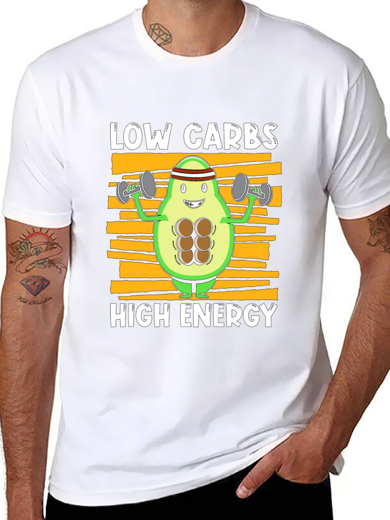 Low Carbs High Energy Avocado T-Shirt