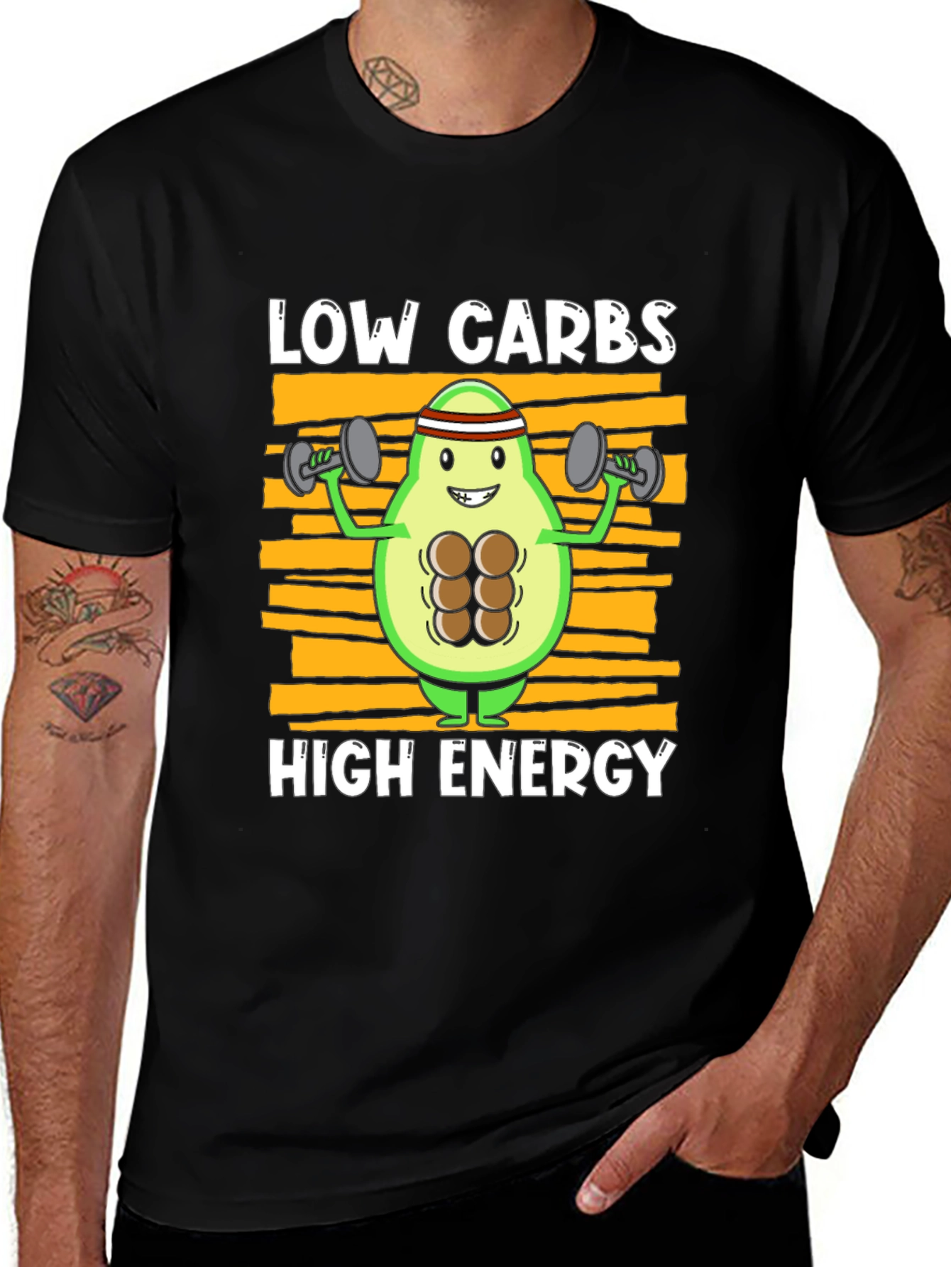Low Carbs High Energy Avocado T-Shirt